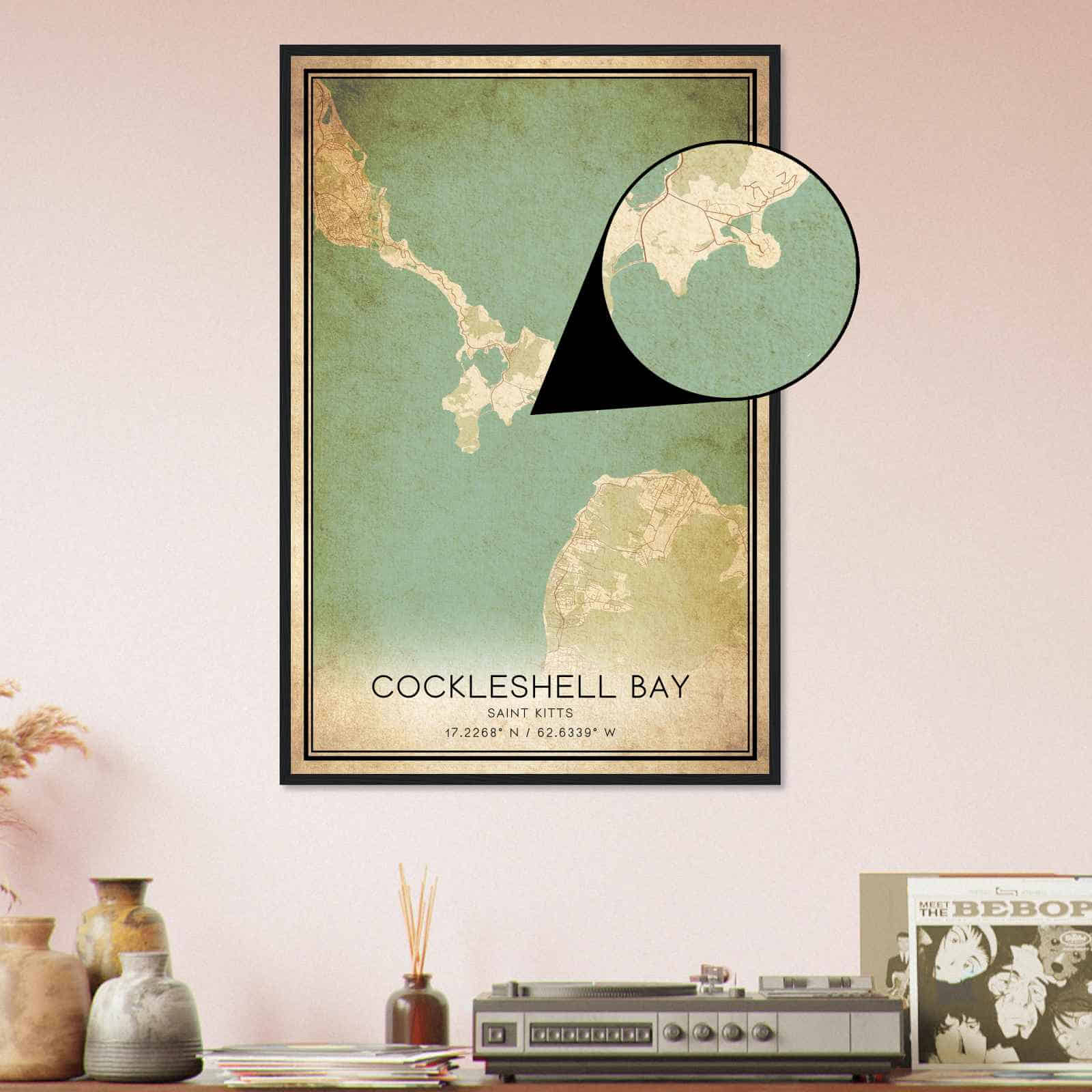 Deerfield Kansas Map Poster, Modern Home Decor Wall Art Print (Copy)