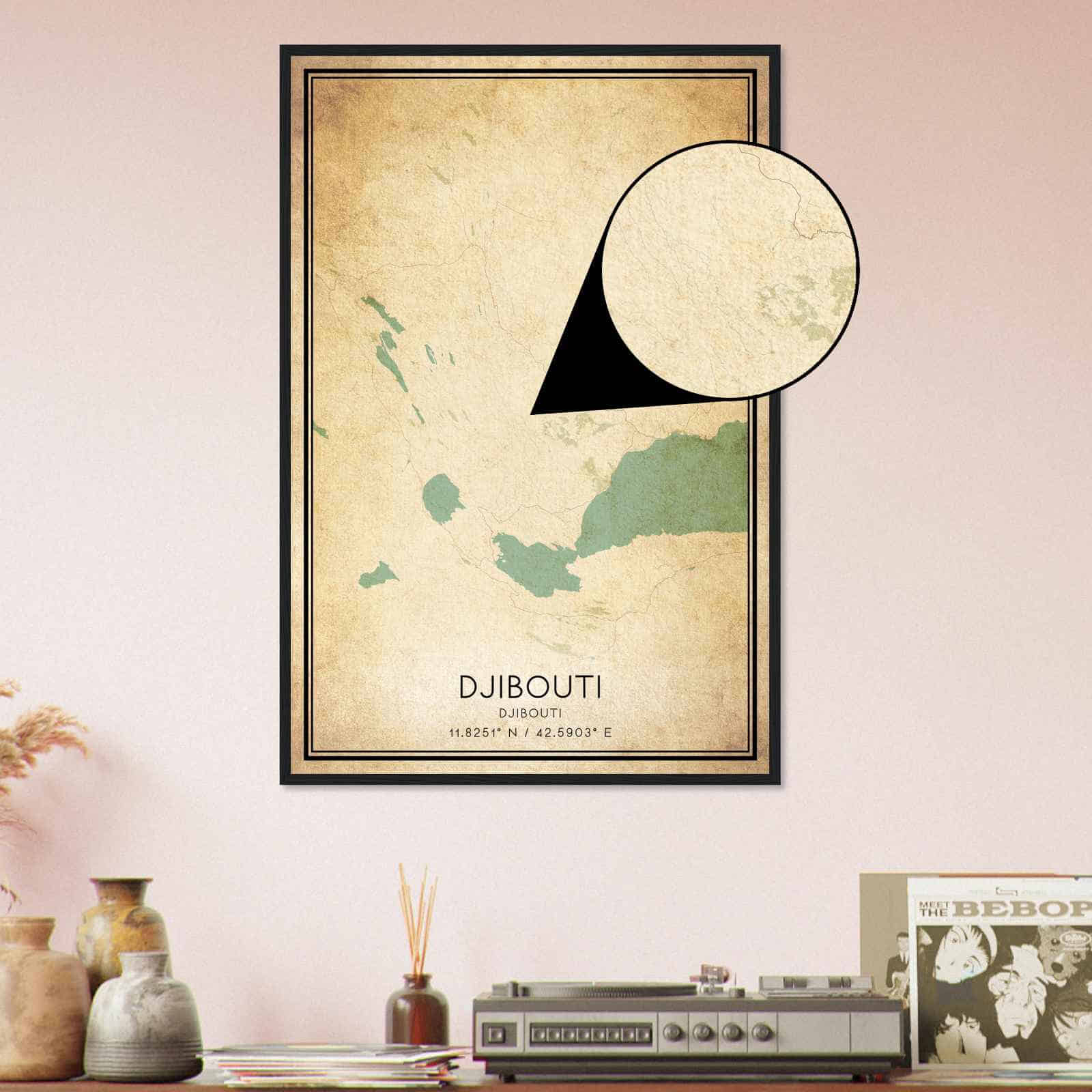 Deerfield Kansas Map Poster, Modern Home Decor Wall Art Print (Copy)