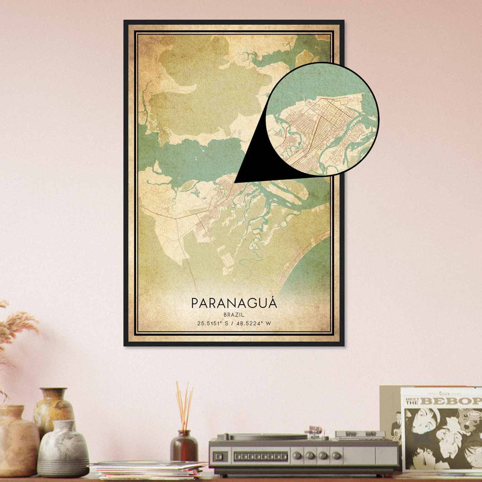 Deerfield Kansas Map Poster, Modern Home Decor Wall Art Print (Copy)