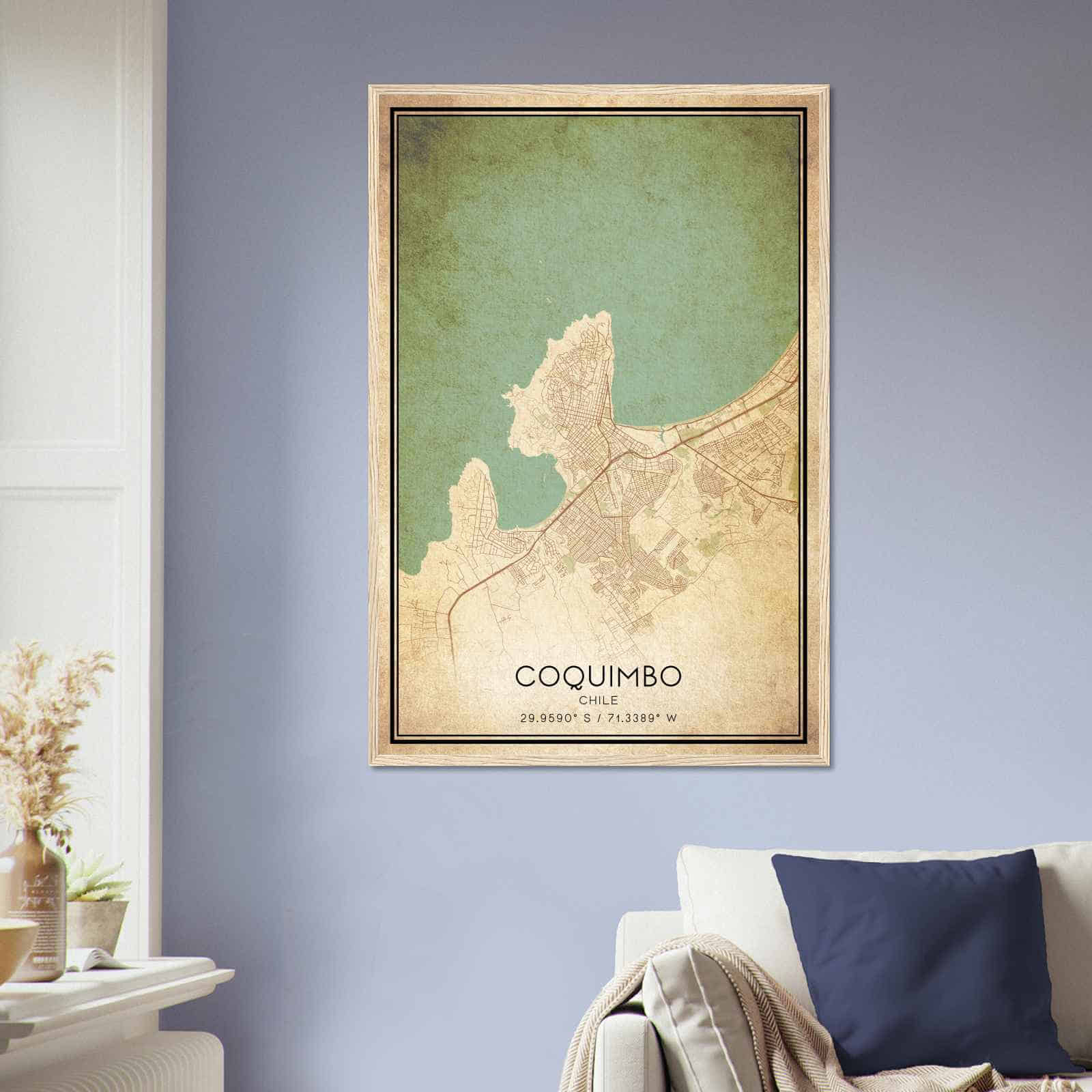 Deerfield Kansas Map Poster, Modern Home Decor Wall Art Print (Copy)