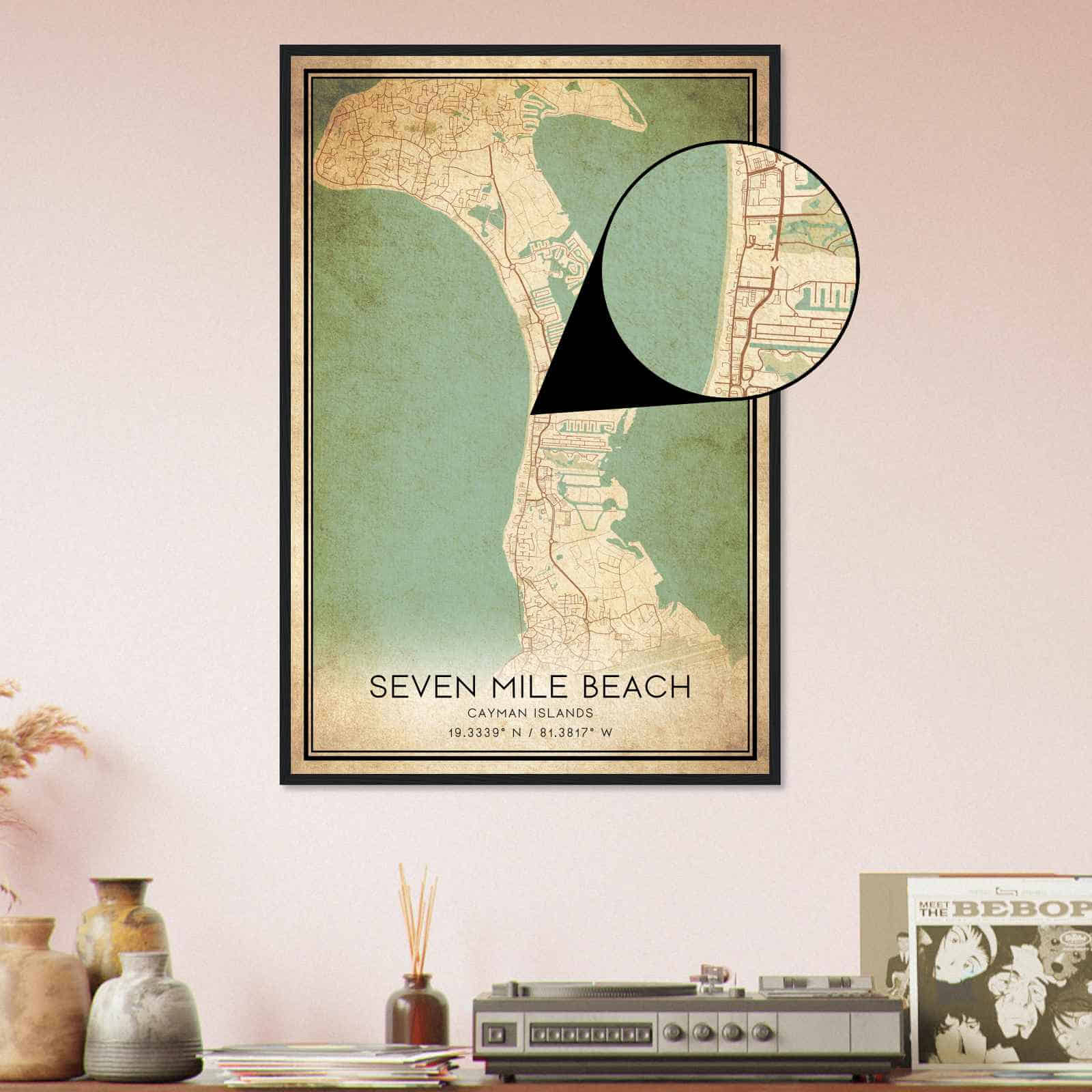Deerfield Kansas Map Poster, Modern Home Decor Wall Art Print (Copy)