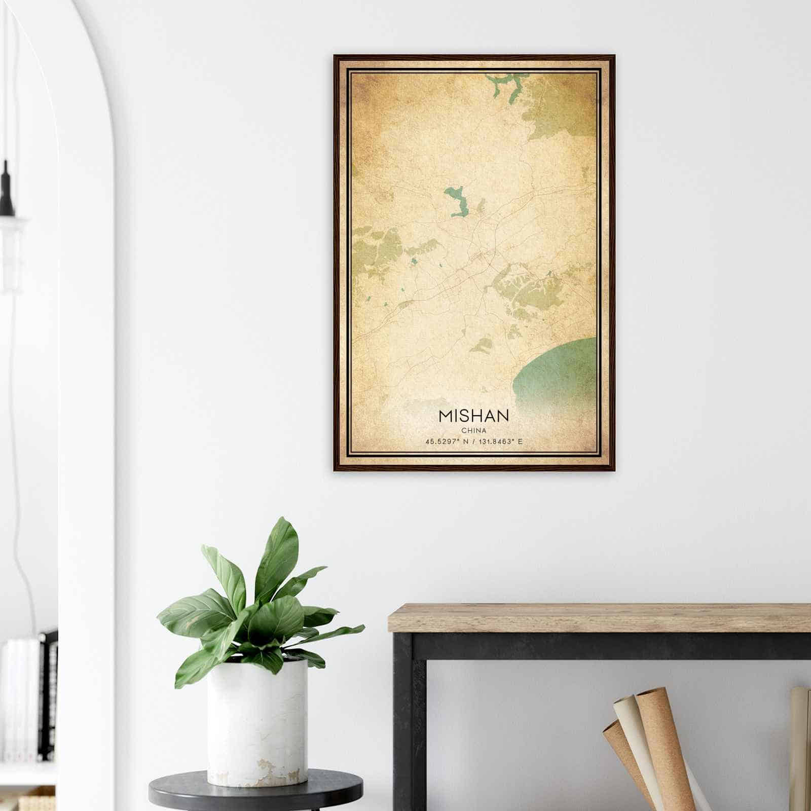 Deerfield Kansas Map Poster, Modern Home Decor Wall Art Print (Copy)