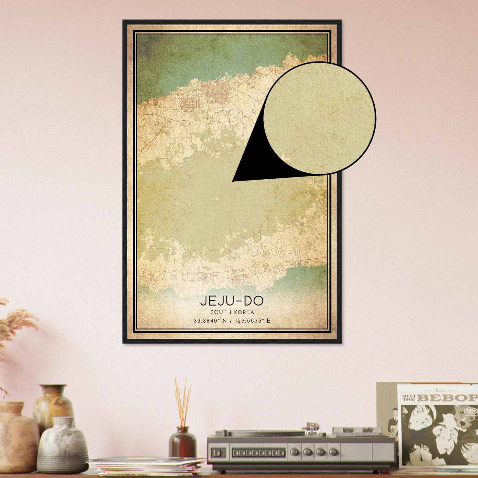 Deerfield Kansas Map Poster, Modern Home Decor Wall Art Print (Copy)