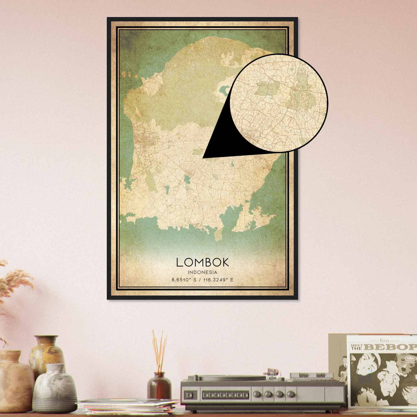 Deerfield Kansas Map Poster, Modern Home Decor Wall Art Print (Copy)