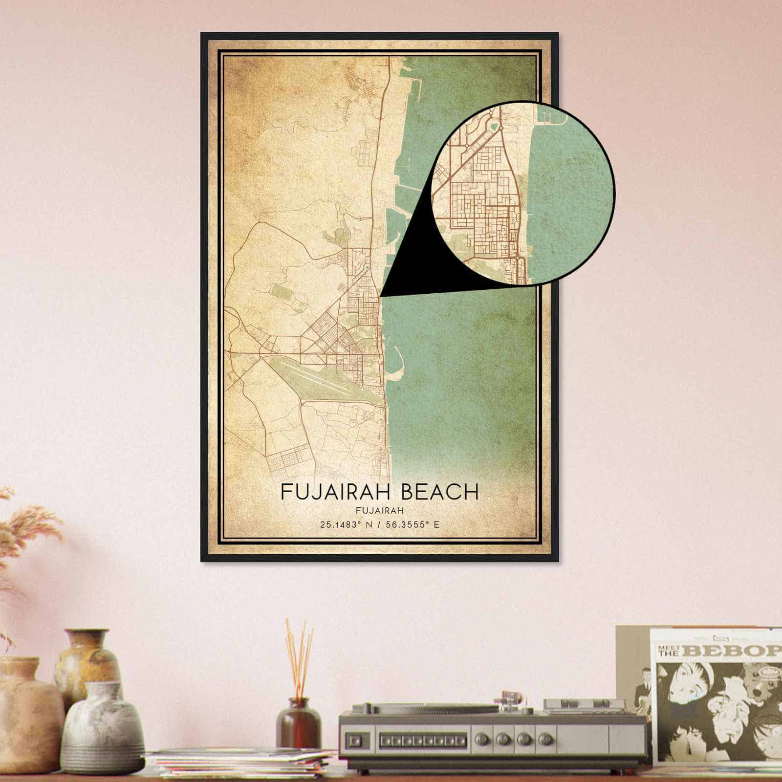 Deerfield Kansas Map Poster, Modern Home Decor Wall Art Print (Copy)