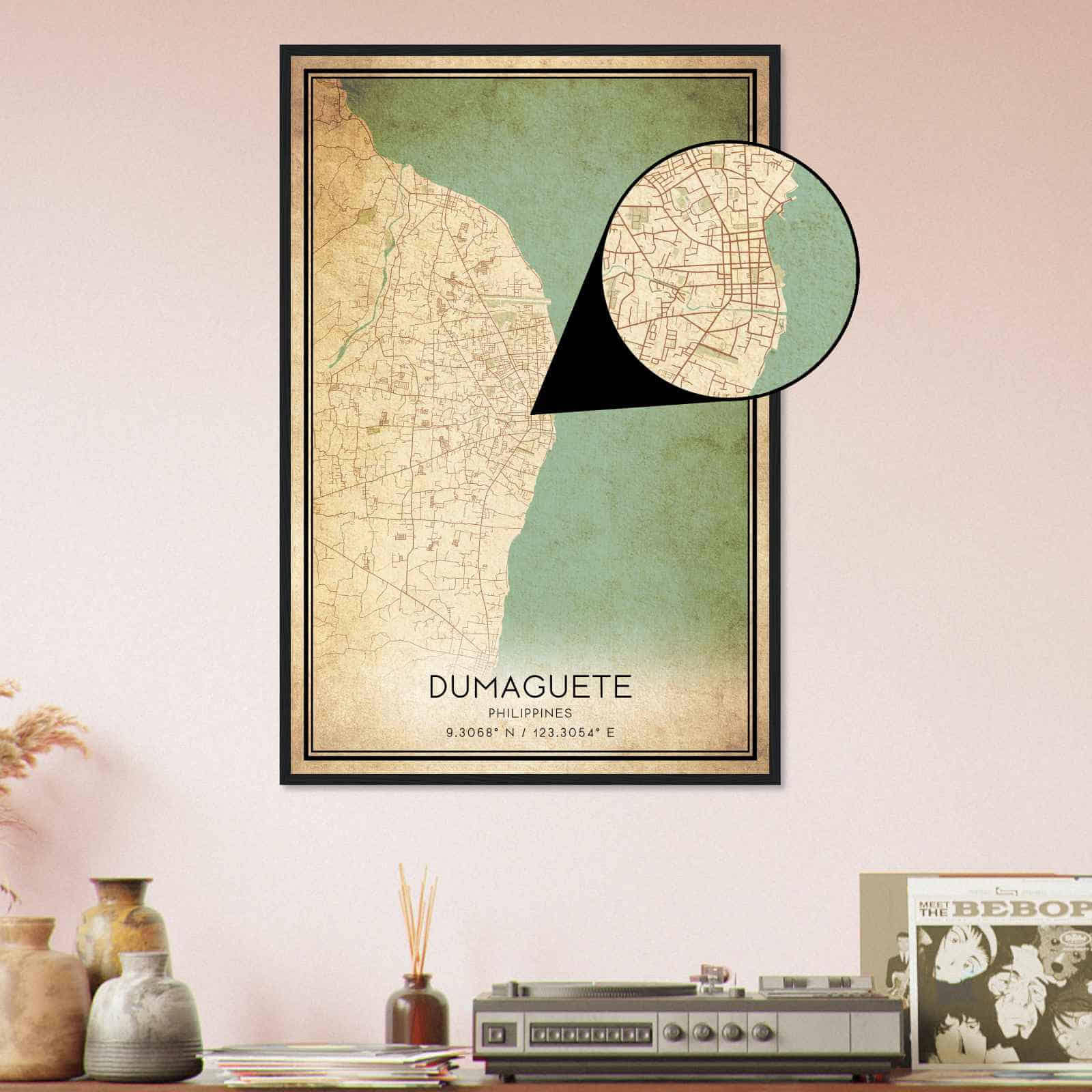 Deerfield Kansas Map Poster, Modern Home Decor Wall Art Print (Copy)