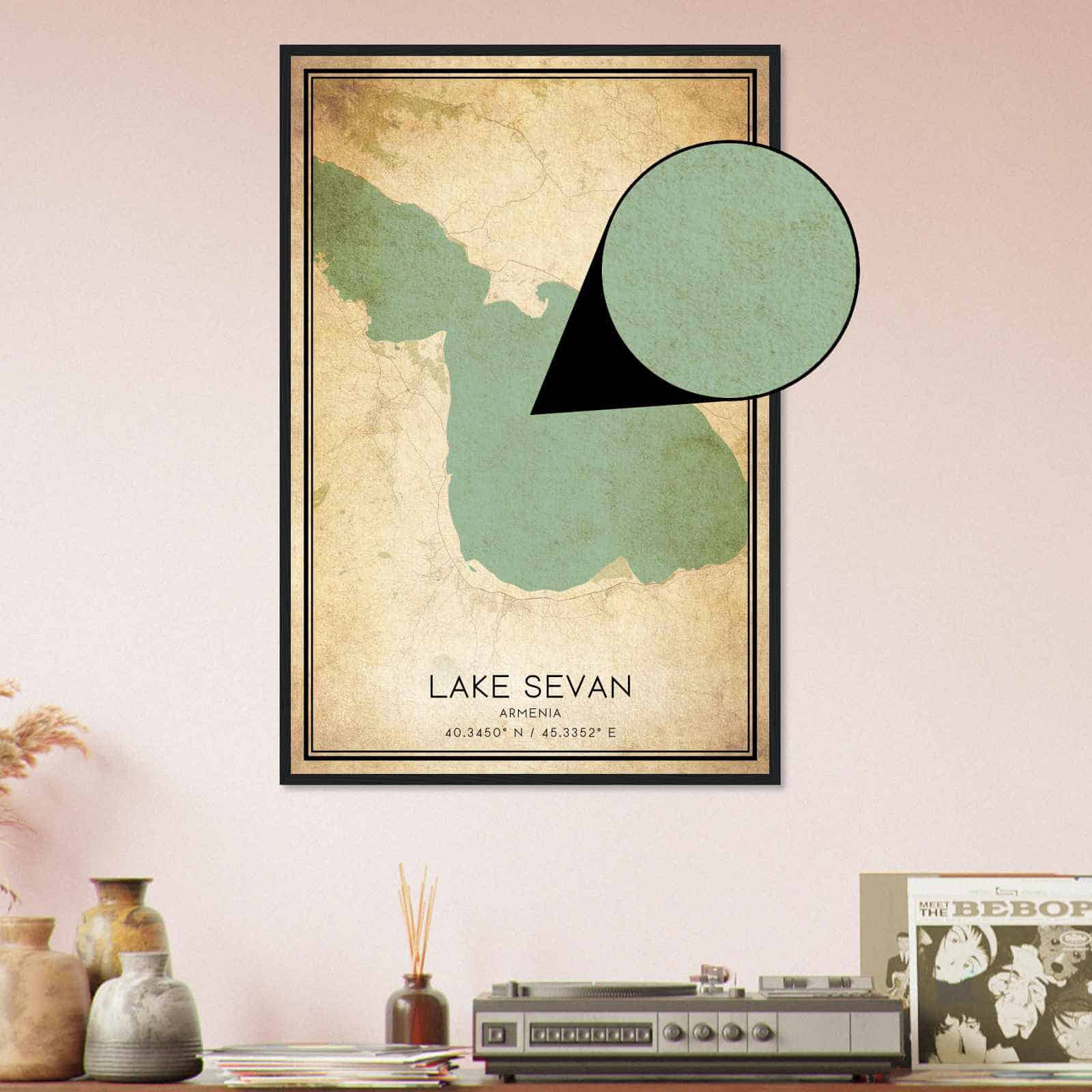 Deerfield Kansas Map Poster, Modern Home Decor Wall Art Print (Copy)