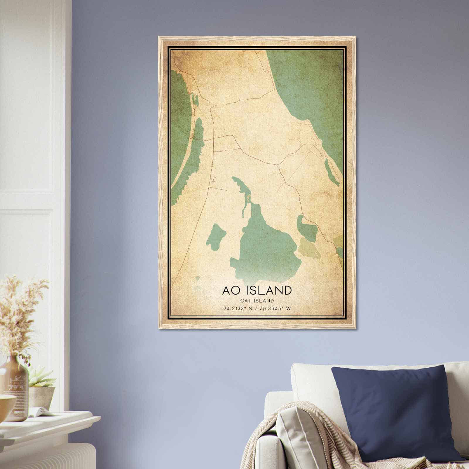 Deerfield Kansas Map Poster, Modern Home Decor Wall Art Print (Copy)