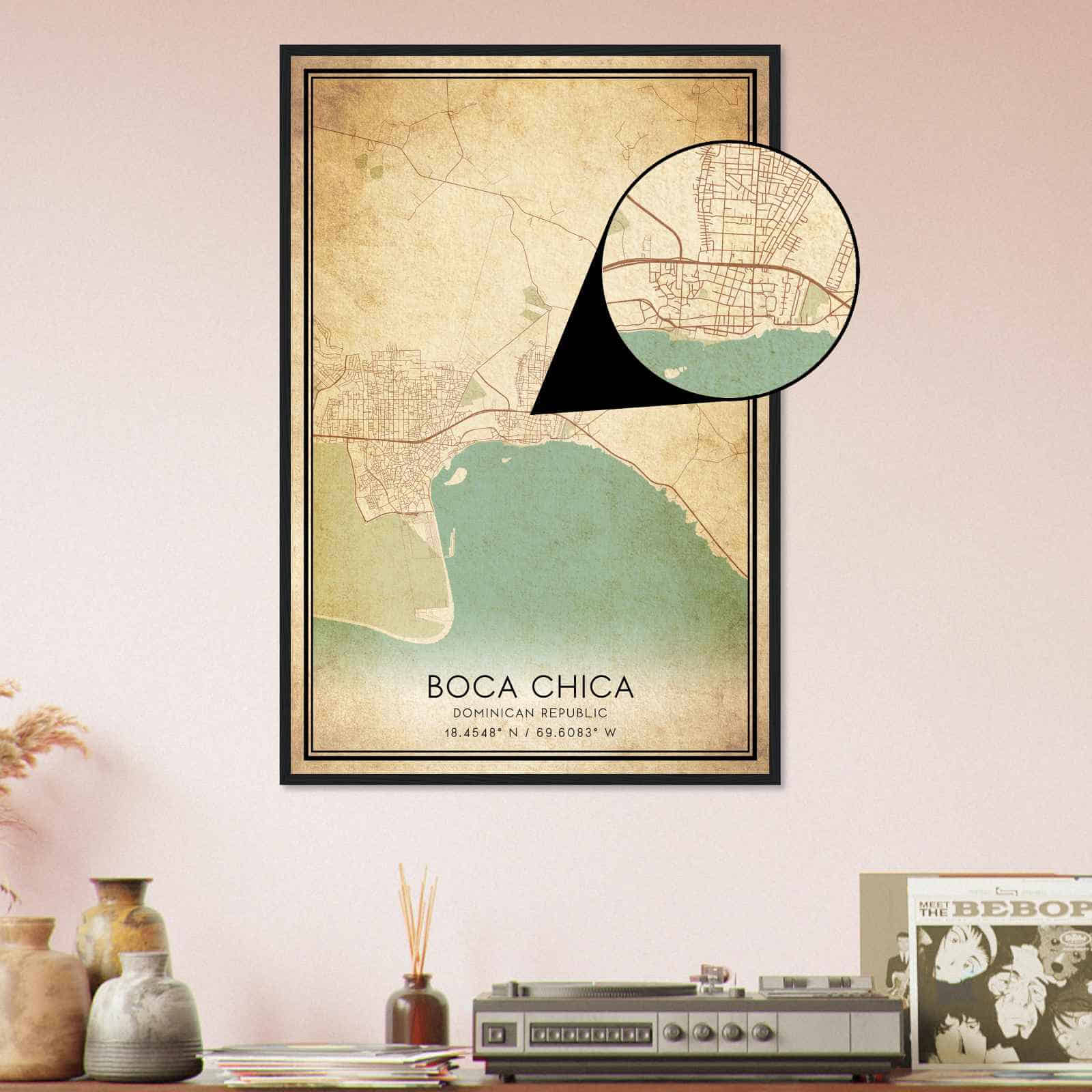 Deerfield Kansas Map Poster, Modern Home Decor Wall Art Print (Copy)