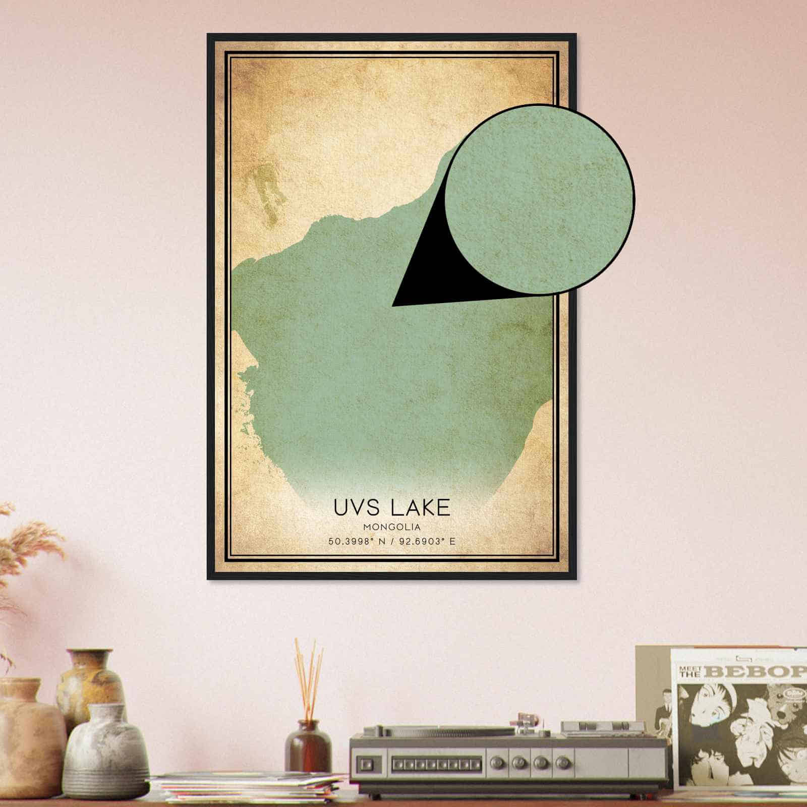 Deerfield Kansas Map Poster, Modern Home Decor Wall Art Print (Copy)