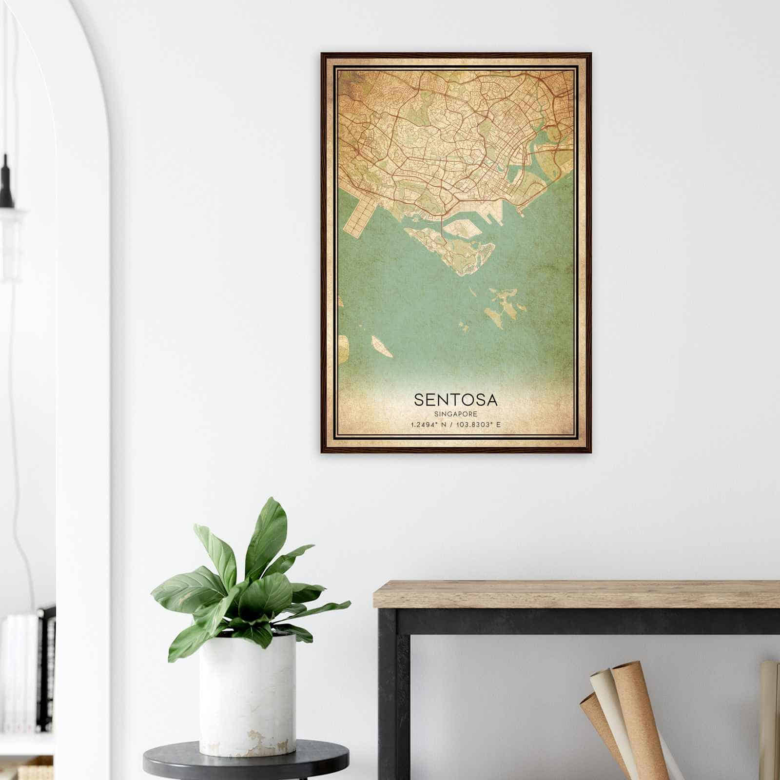 Deerfield Kansas Map Poster, Modern Home Decor Wall Art Print (Copy)