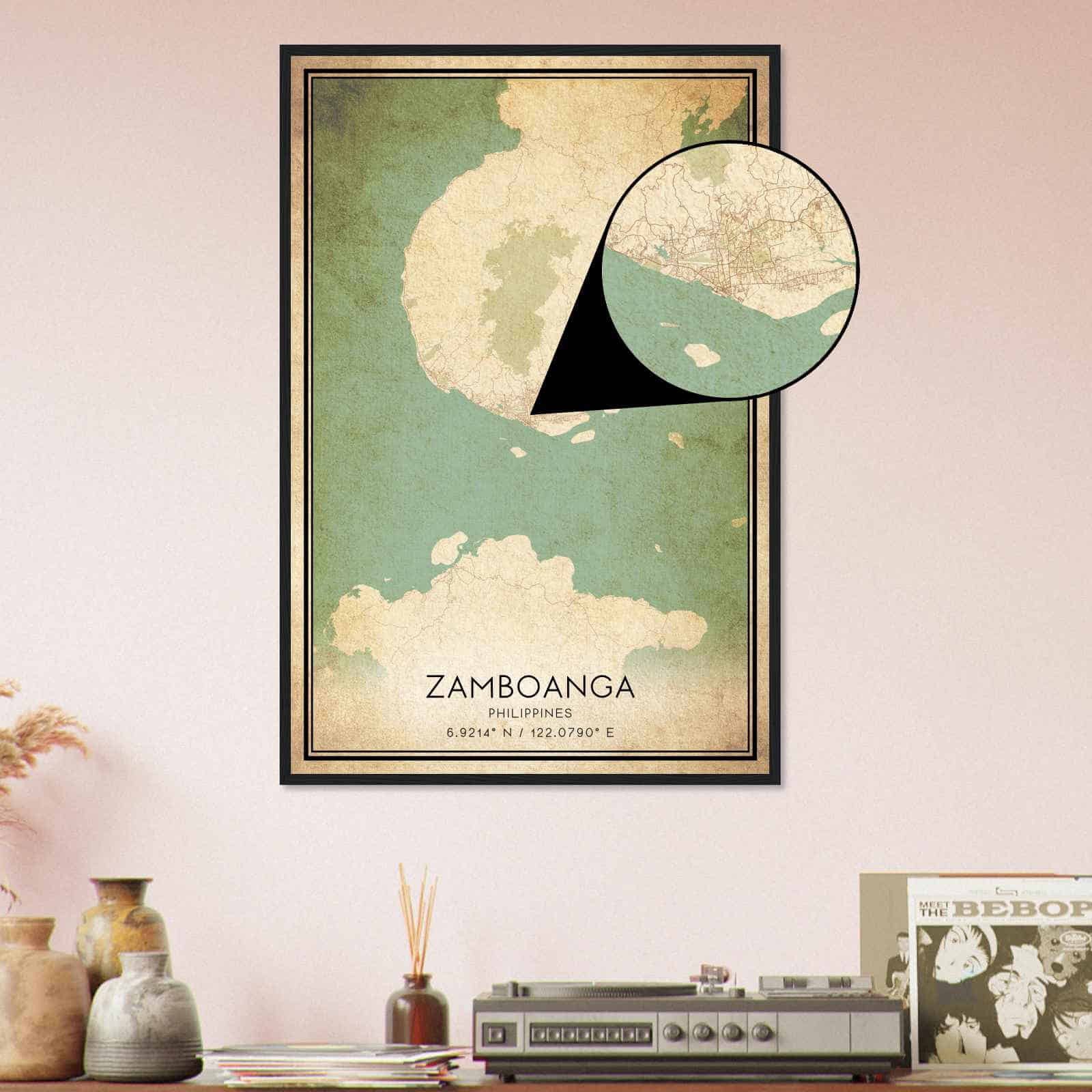 Deerfield Kansas Map Poster, Modern Home Decor Wall Art Print (Copy)