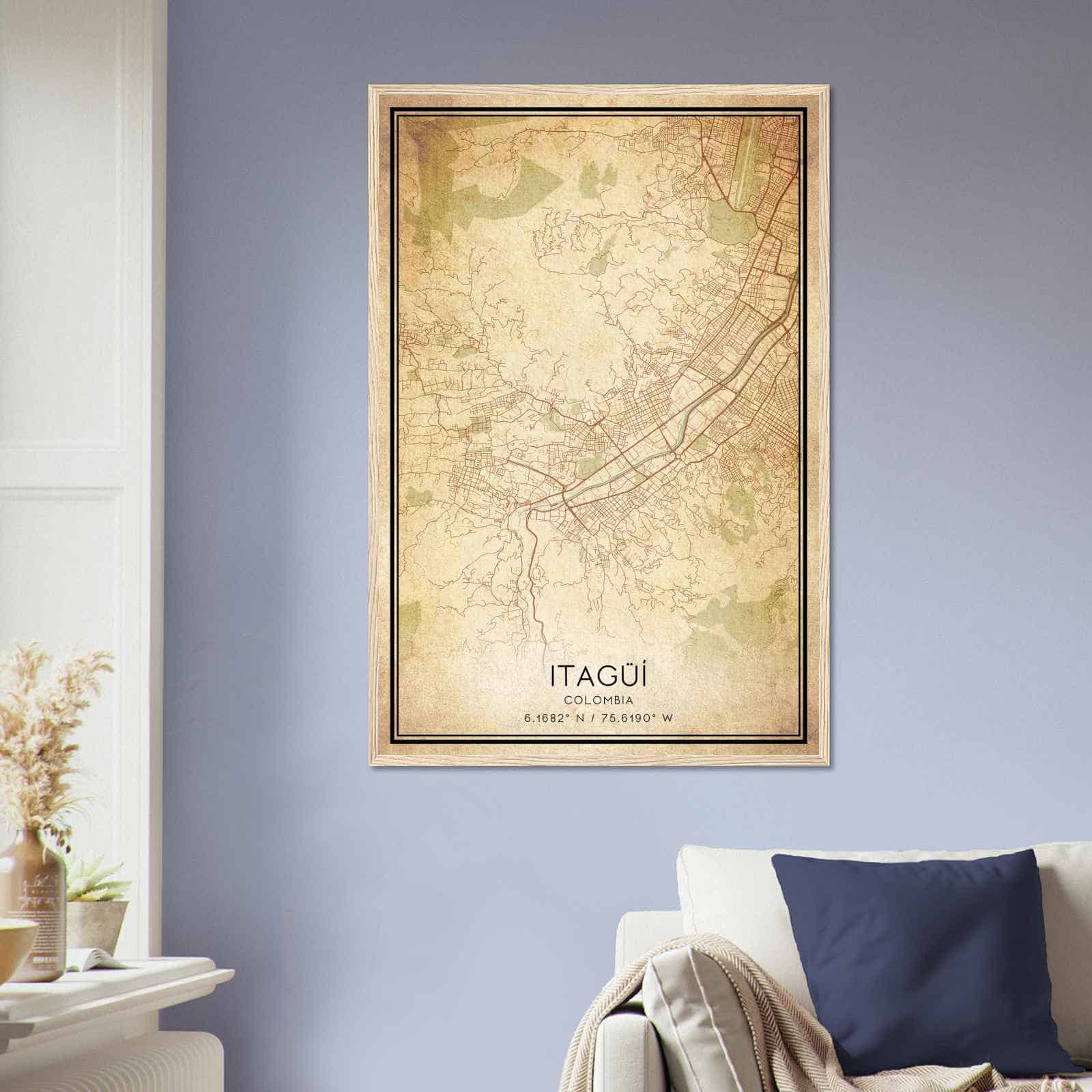 Deerfield Kansas Map Poster, Modern Home Decor Wall Art Print (Copy)