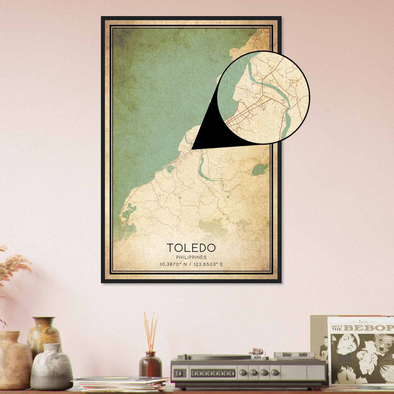 Deerfield Kansas Map Poster, Modern Home Decor Wall Art Print (Copy)