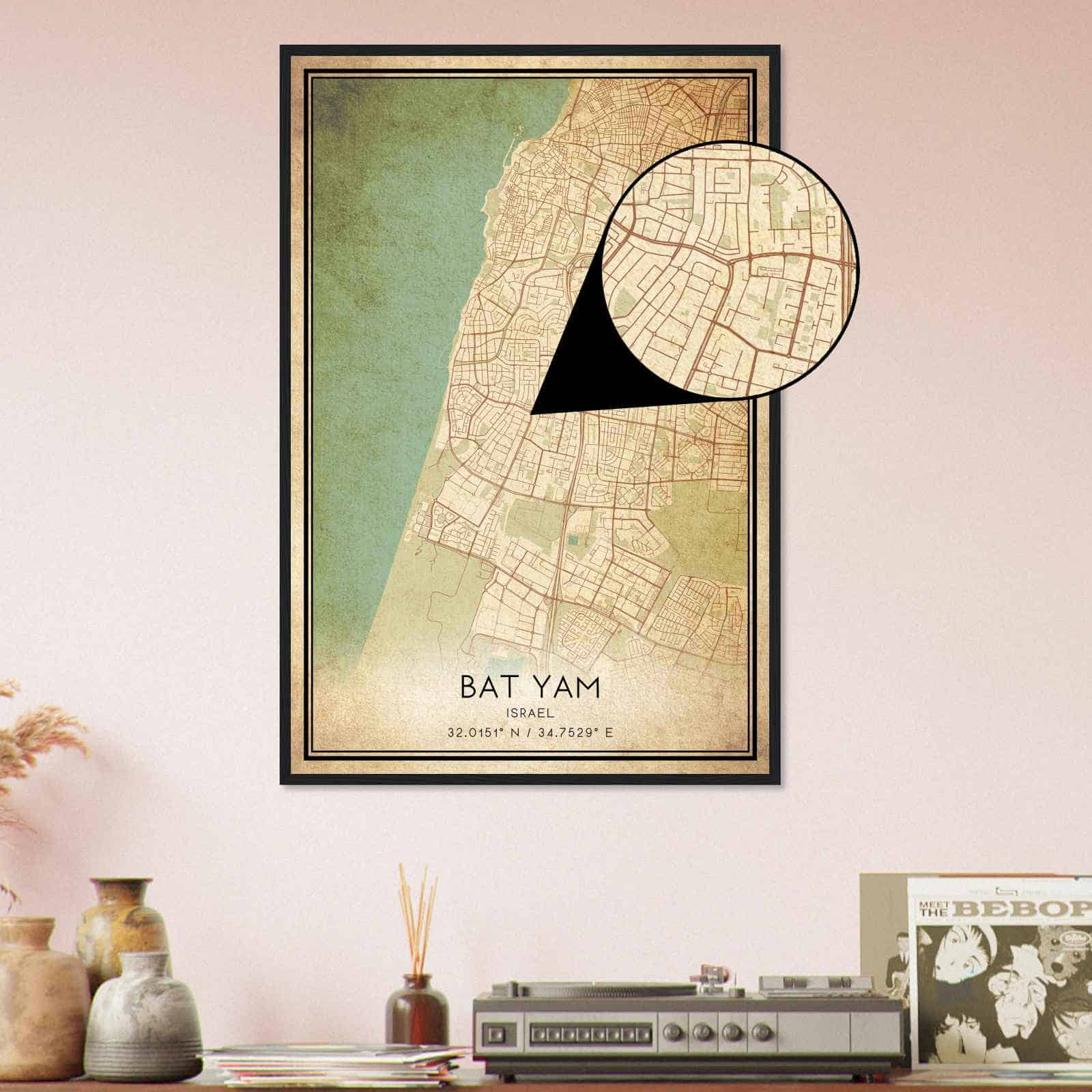 Deerfield Kansas Map Poster, Modern Home Decor Wall Art Print (Copy)