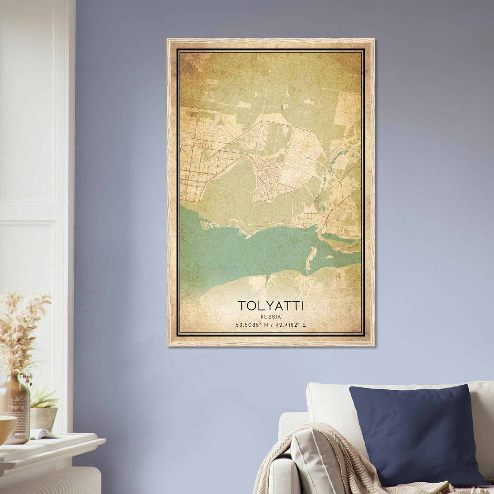 Deerfield Kansas Map Poster, Modern Home Decor Wall Art Print (Copy)