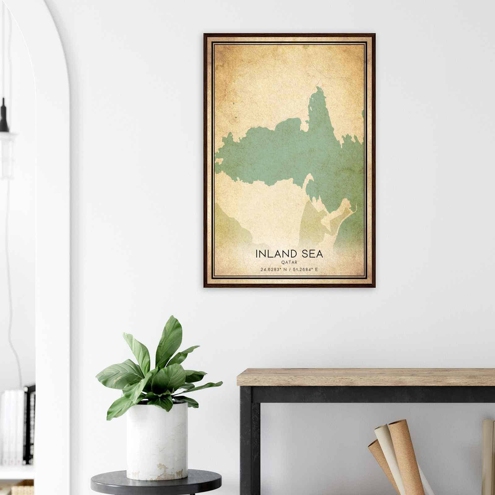 Deerfield Kansas Map Poster, Modern Home Decor Wall Art Print (Copy)