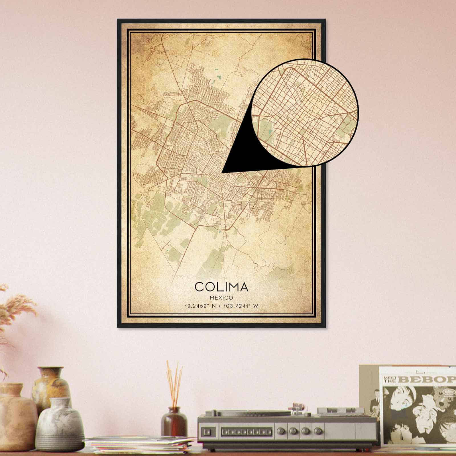 Deerfield Kansas Map Poster, Modern Home Decor Wall Art Print (Copy)