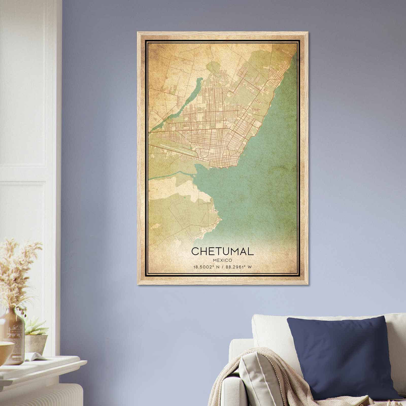 Deerfield Kansas Map Poster, Modern Home Decor Wall Art Print (Copy)