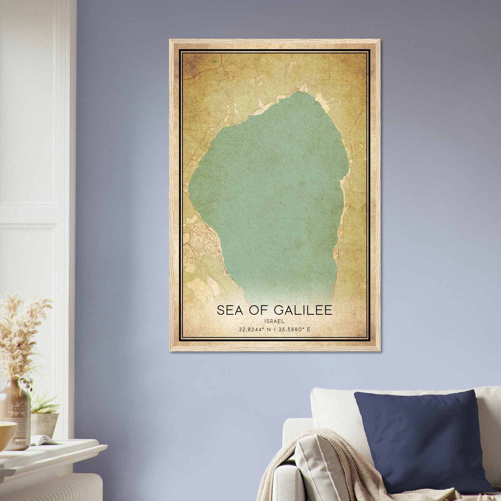 Deerfield Kansas Map Poster, Modern Home Decor Wall Art Print (Copy)