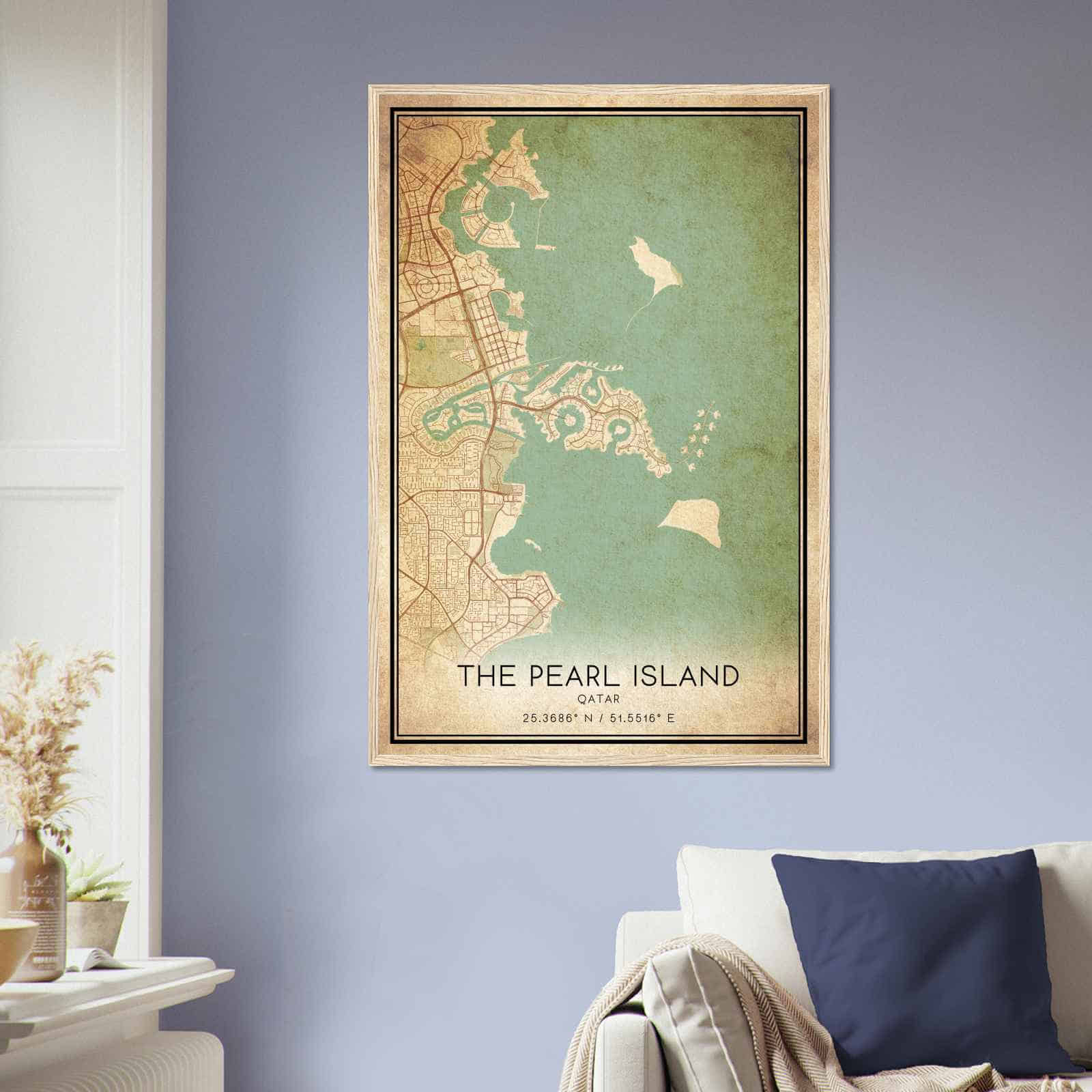 Deerfield Kansas Map Poster, Modern Home Decor Wall Art Print (Copy)