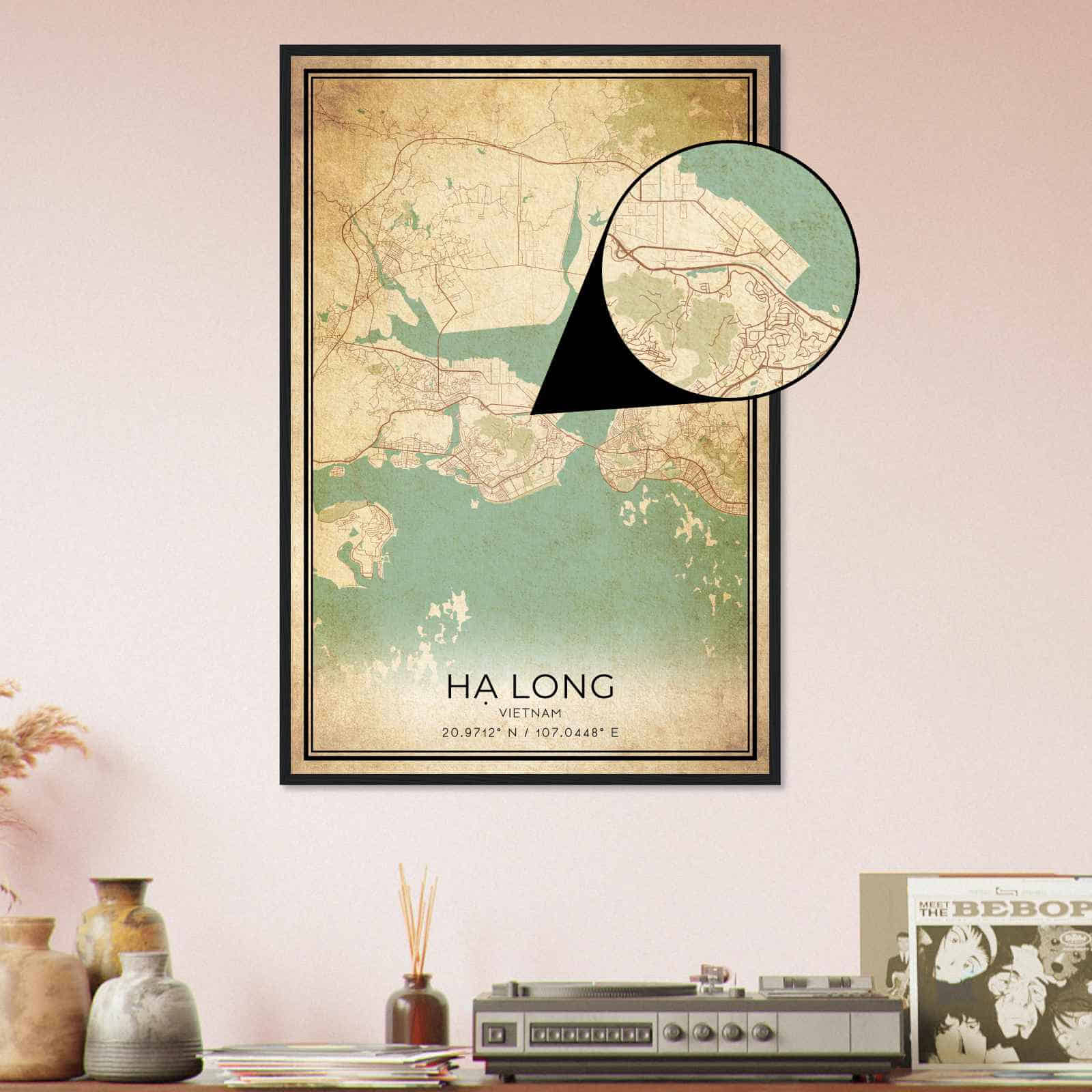 Deerfield Kansas Map Poster, Modern Home Decor Wall Art Print (Copy)