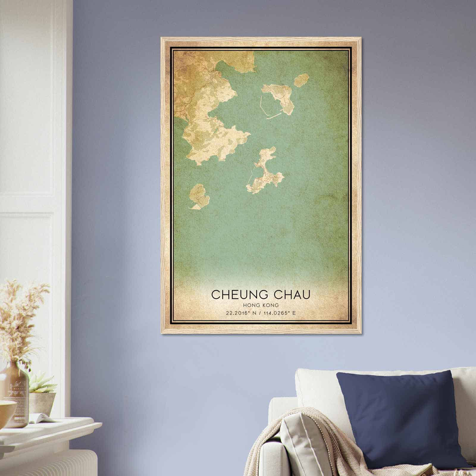 Deerfield Kansas Map Poster, Modern Home Decor Wall Art Print (Copy)