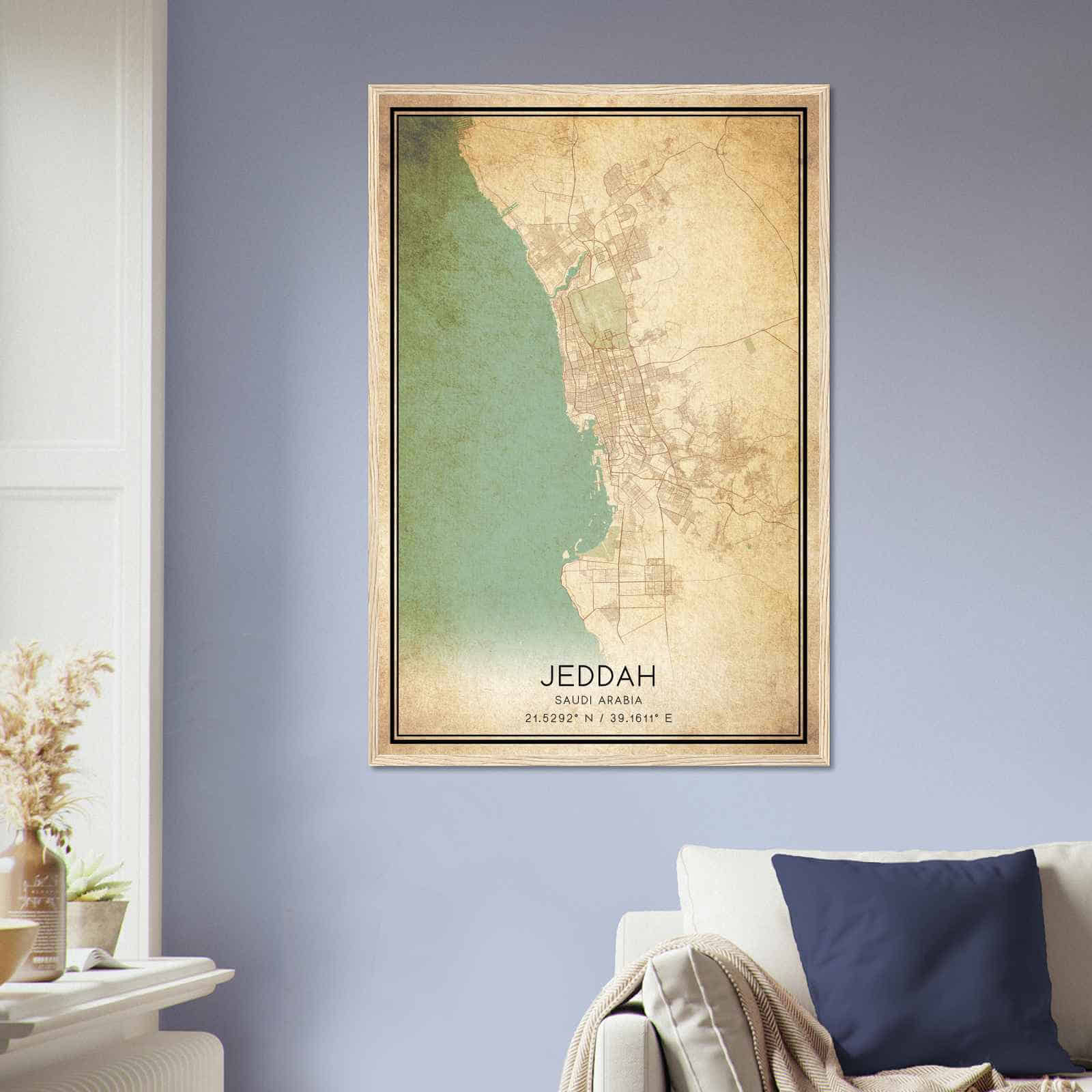 Deerfield Kansas Map Poster, Modern Home Decor Wall Art Print (Copy)