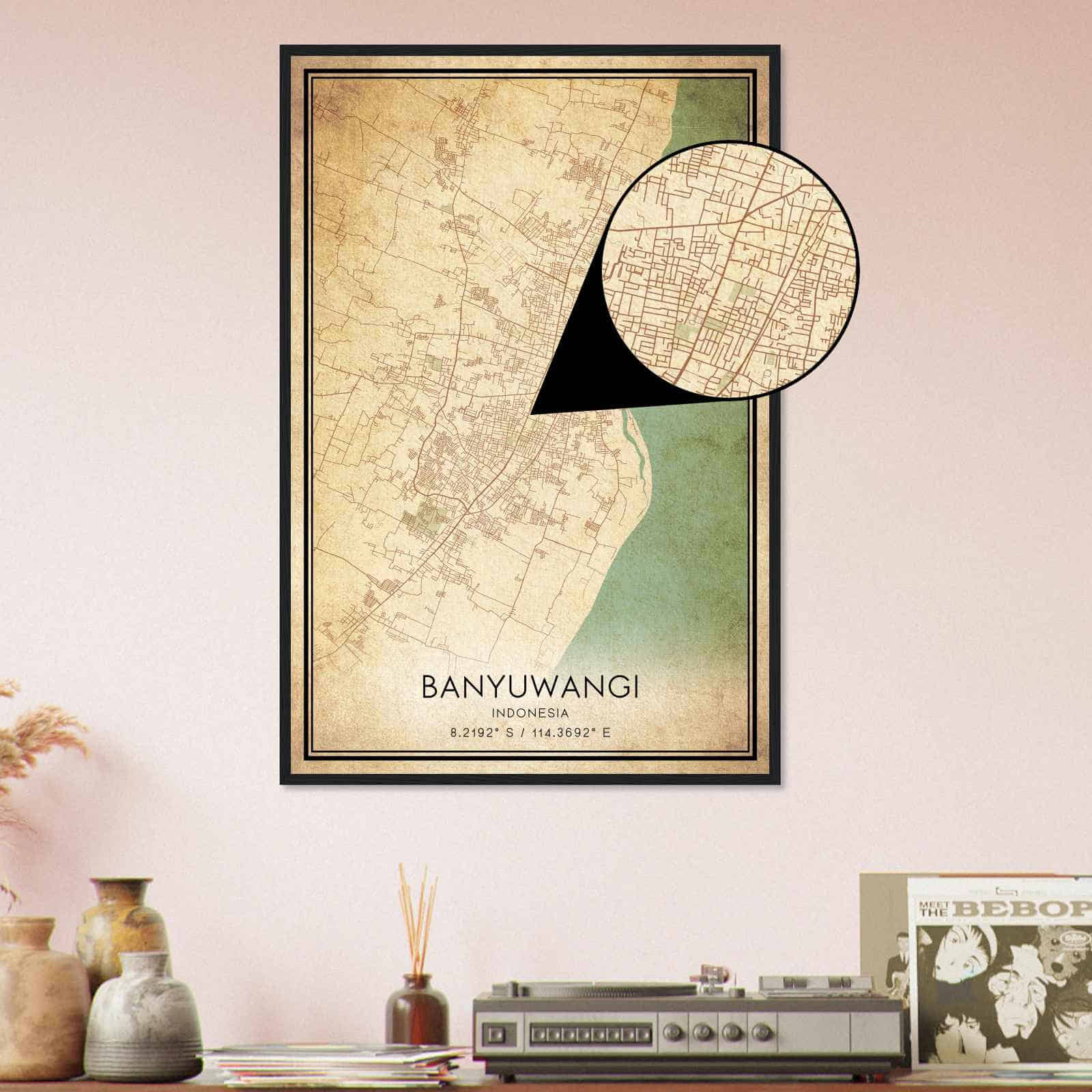 Deerfield Kansas Map Poster, Modern Home Decor Wall Art Print (Copy)