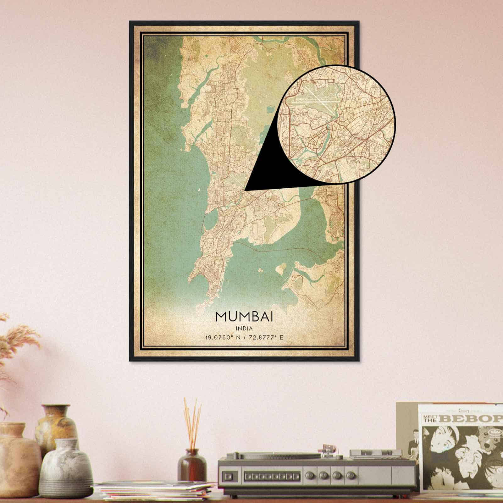 Deerfield Kansas Map Poster, Modern Home Decor Wall Art Print (Copy)