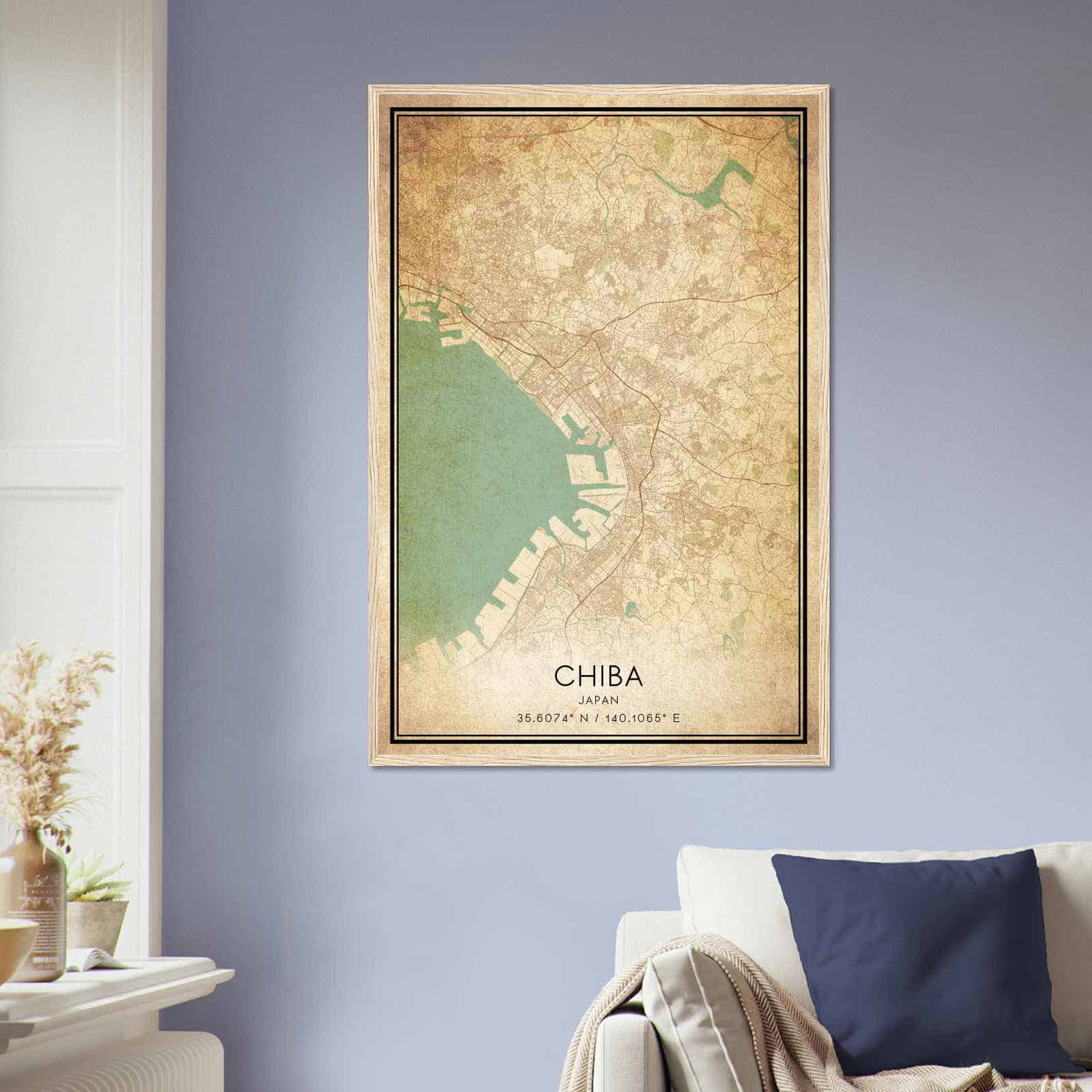 Deerfield Kansas Map Poster, Modern Home Decor Wall Art Print (Copy)