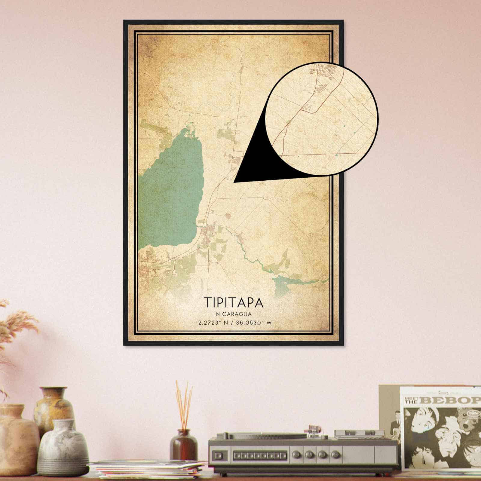 Deerfield Kansas Map Poster, Modern Home Decor Wall Art Print (Copy)