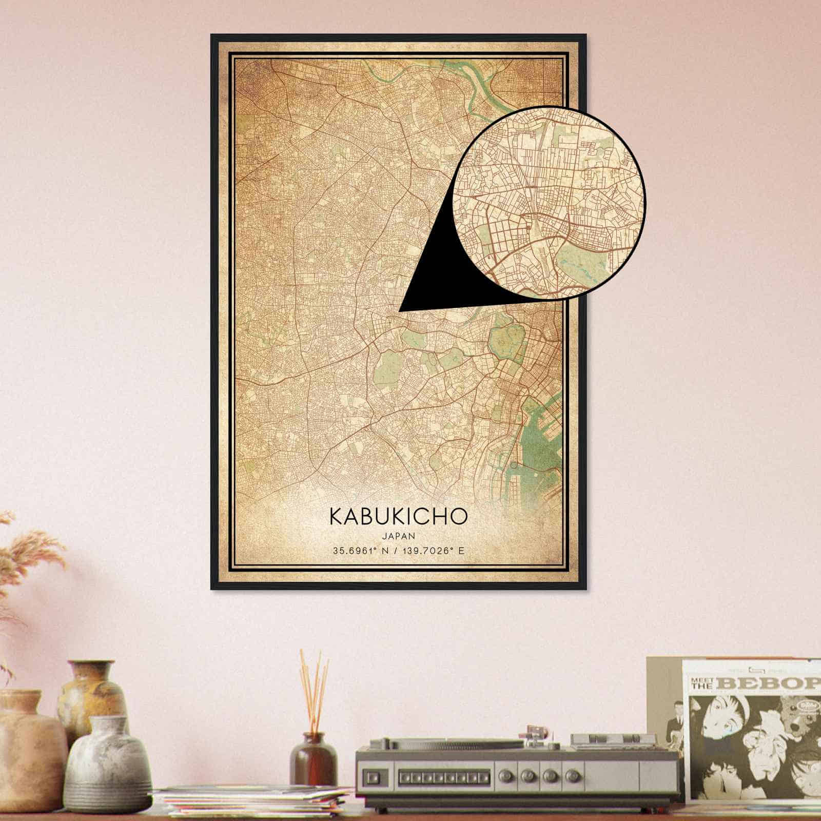 Deerfield Kansas Map Poster, Modern Home Decor Wall Art Print (Copy)