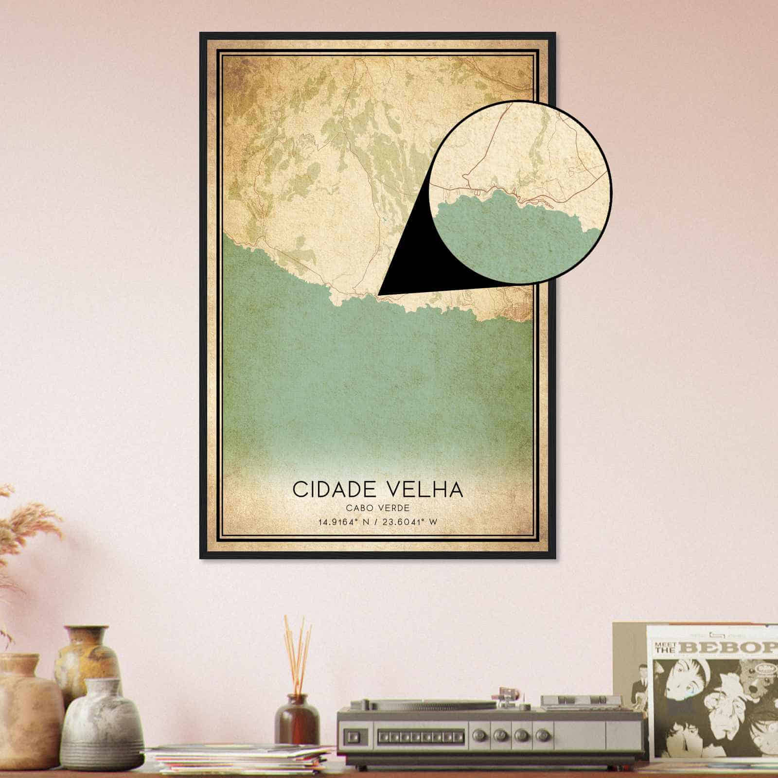 Deerfield Kansas Map Poster, Modern Home Decor Wall Art Print (Copy)