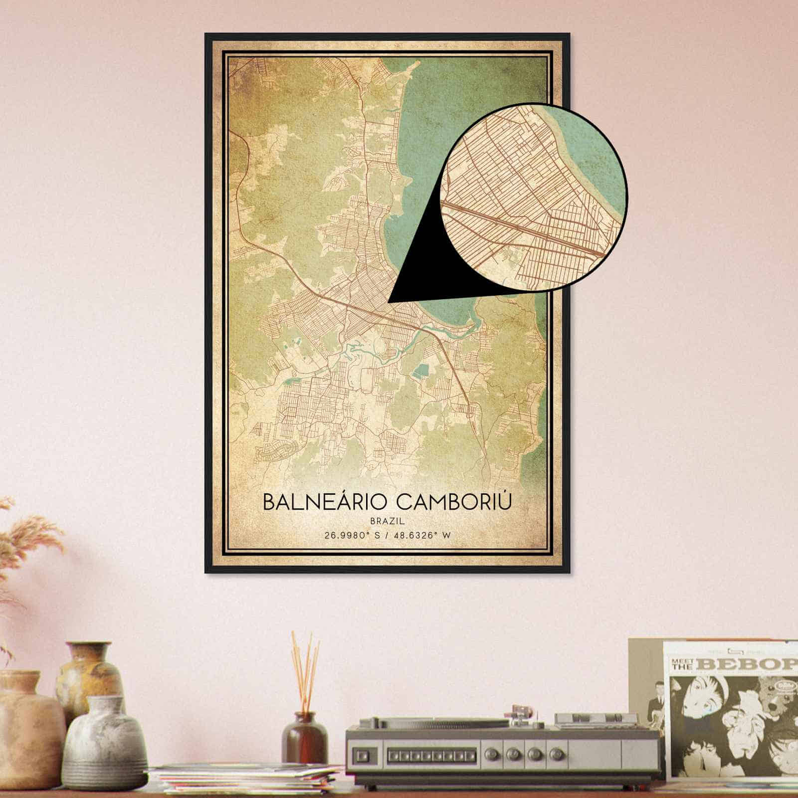 Deerfield Kansas Map Poster, Modern Home Decor Wall Art Print (Copy)