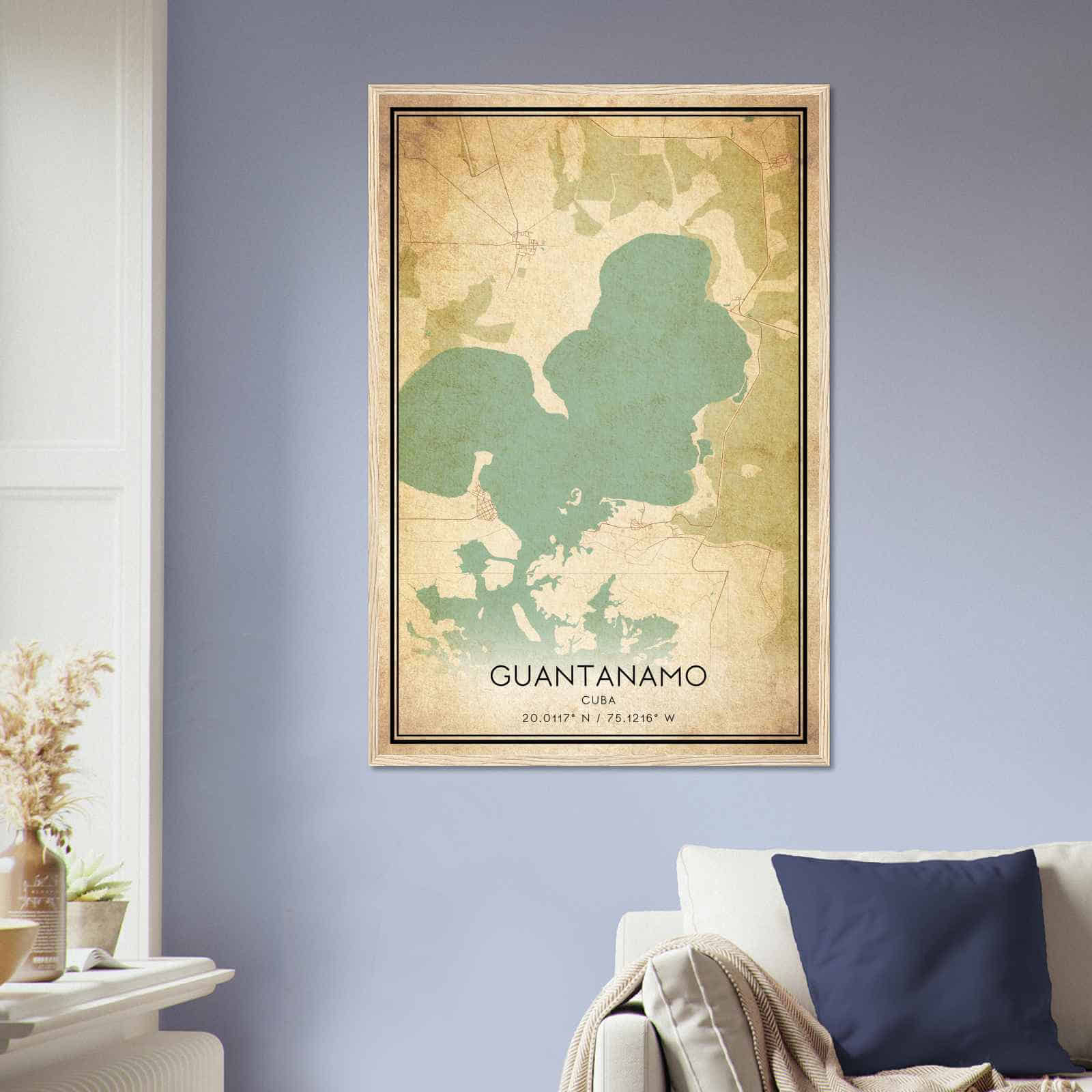 Deerfield Kansas Map Poster, Modern Home Decor Wall Art Print (Copy)