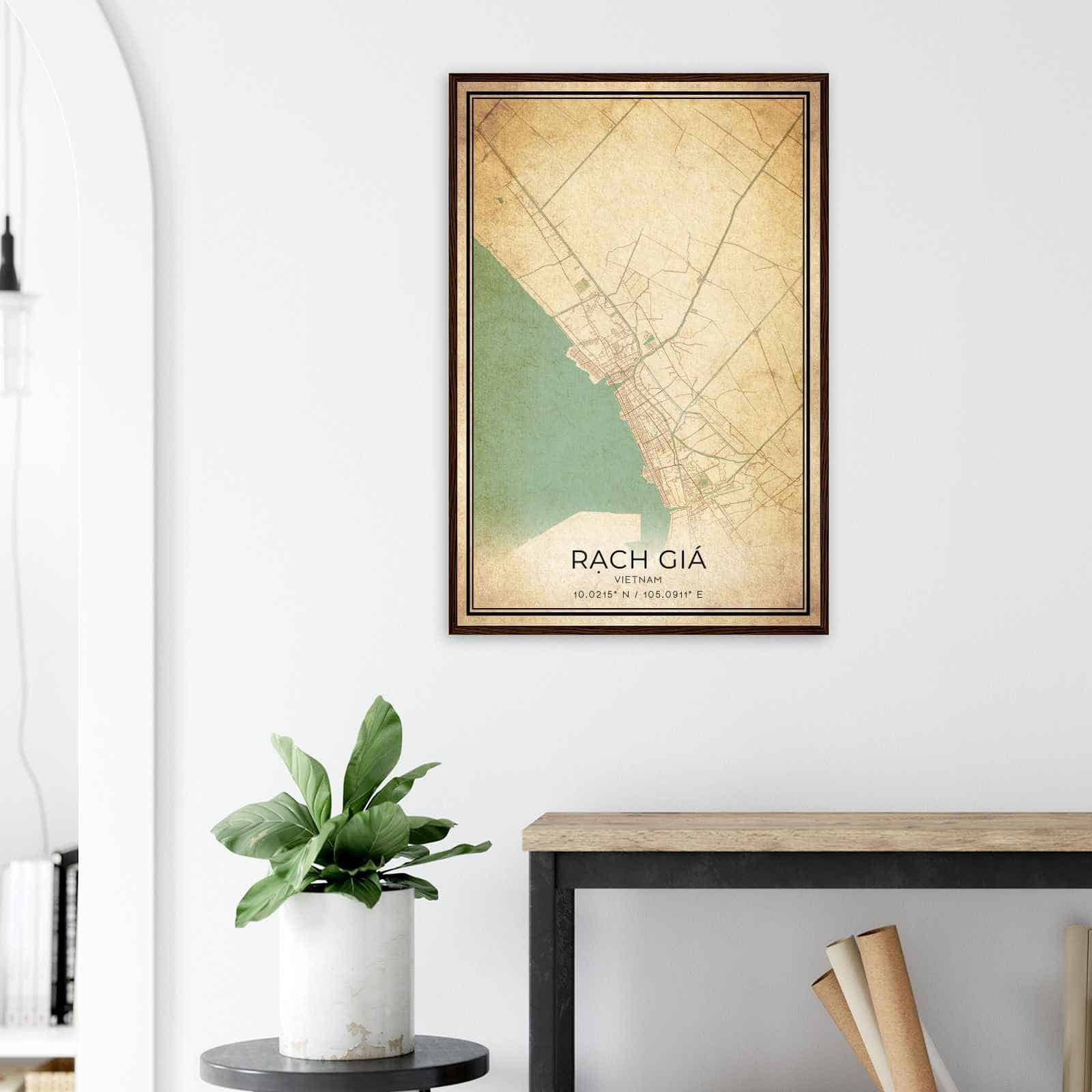 Deerfield Kansas Map Poster, Modern Home Decor Wall Art Print (Copy)