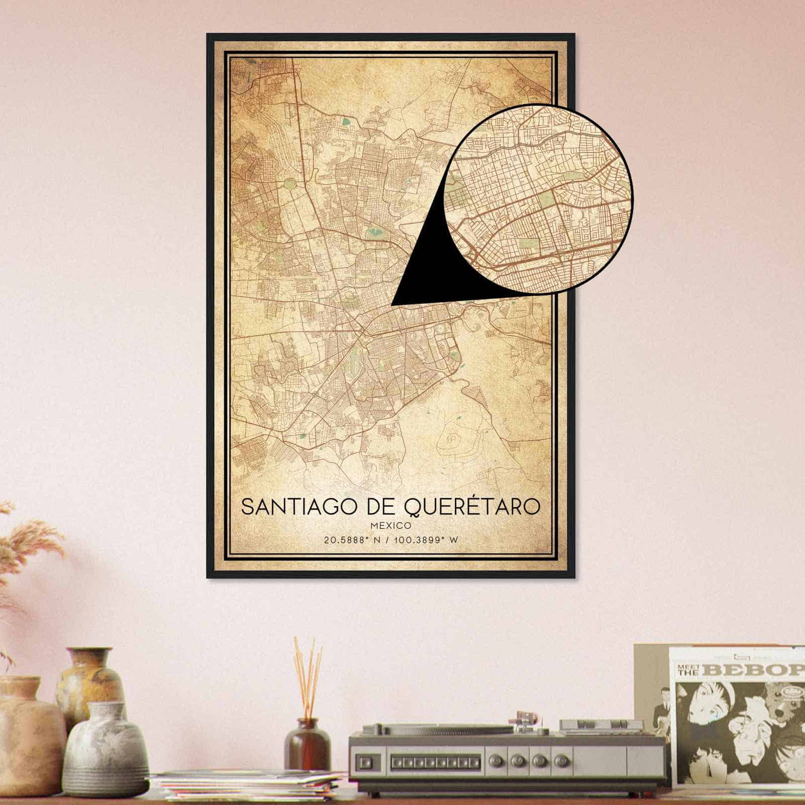 Deerfield Kansas Map Poster, Modern Home Decor Wall Art Print (Copy)