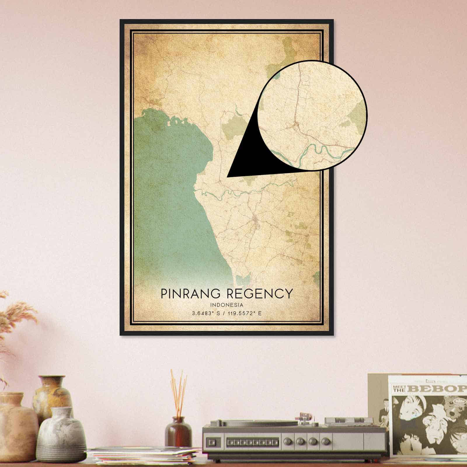 Deerfield Kansas Map Poster, Modern Home Decor Wall Art Print (Copy)