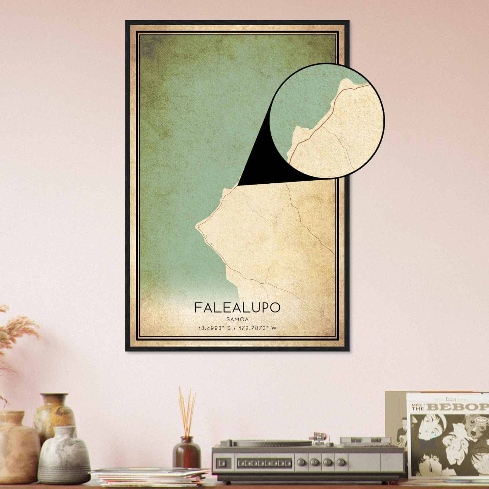 Deerfield Kansas Map Poster, Modern Home Decor Wall Art Print (Copy)