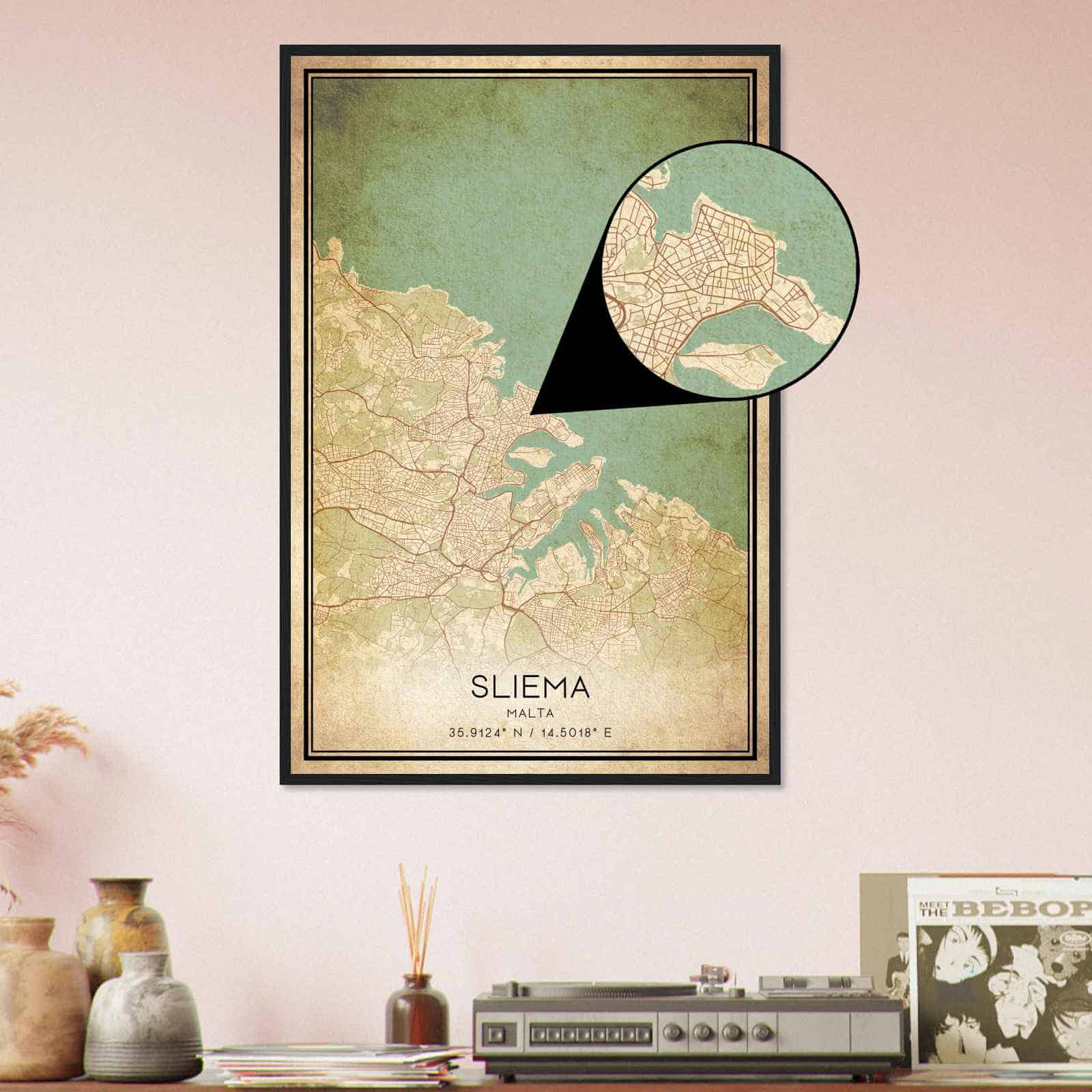 Deerfield Kansas Map Poster, Modern Home Decor Wall Art Print (Copy)