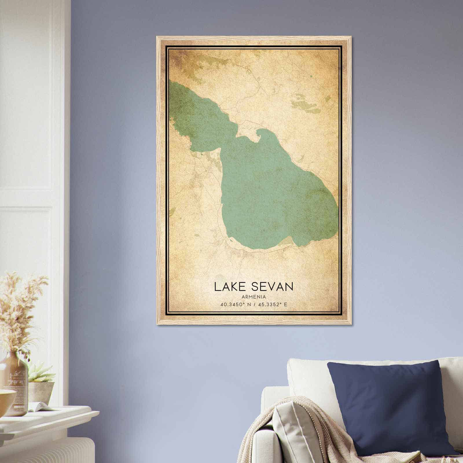 Deerfield Kansas Map Poster, Modern Home Decor Wall Art Print (Copy)