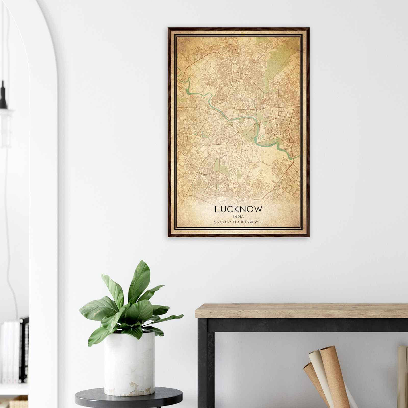 Deerfield Kansas Map Poster, Modern Home Decor Wall Art Print (Copy)