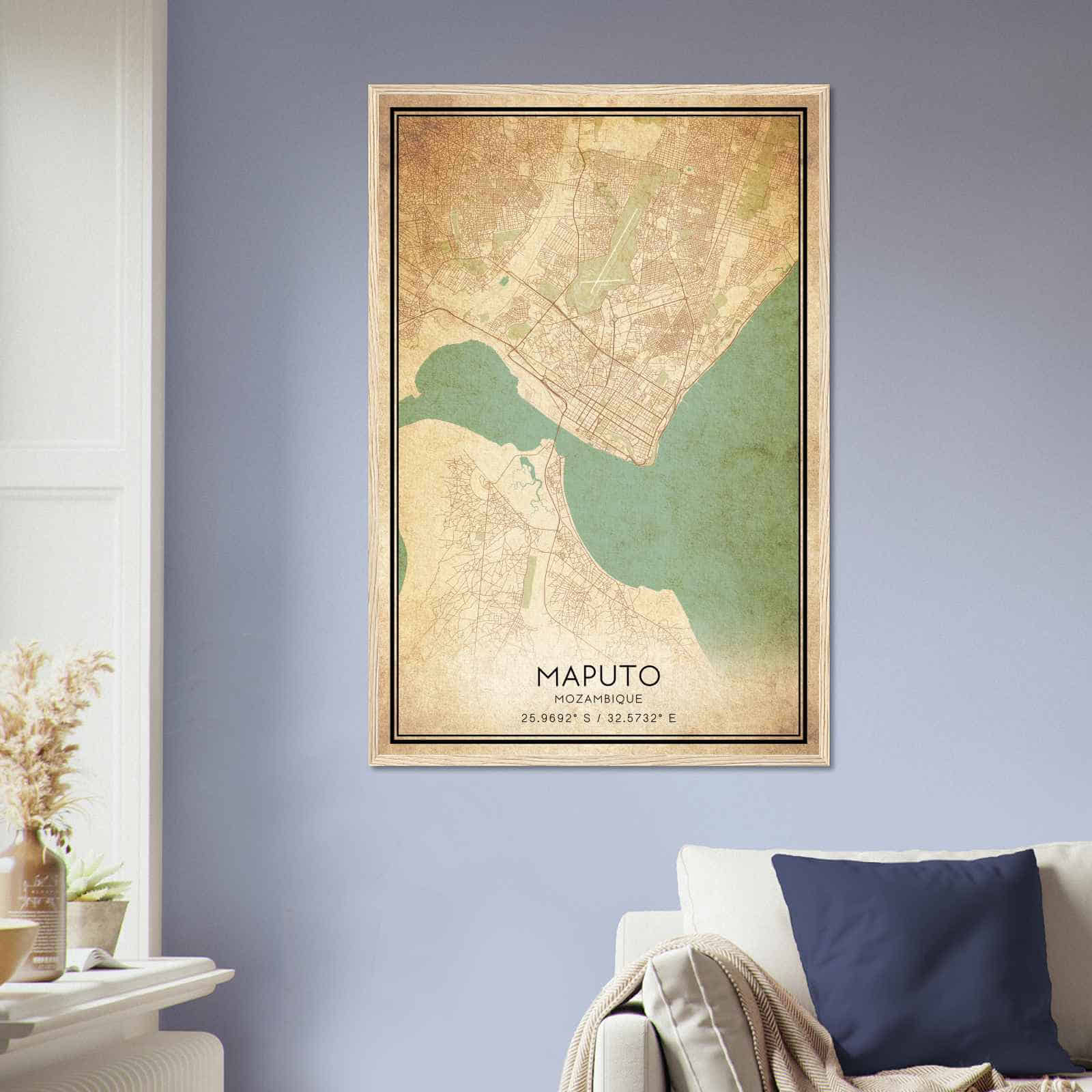 Deerfield Kansas Map Poster, Modern Home Decor Wall Art Print (Copy)