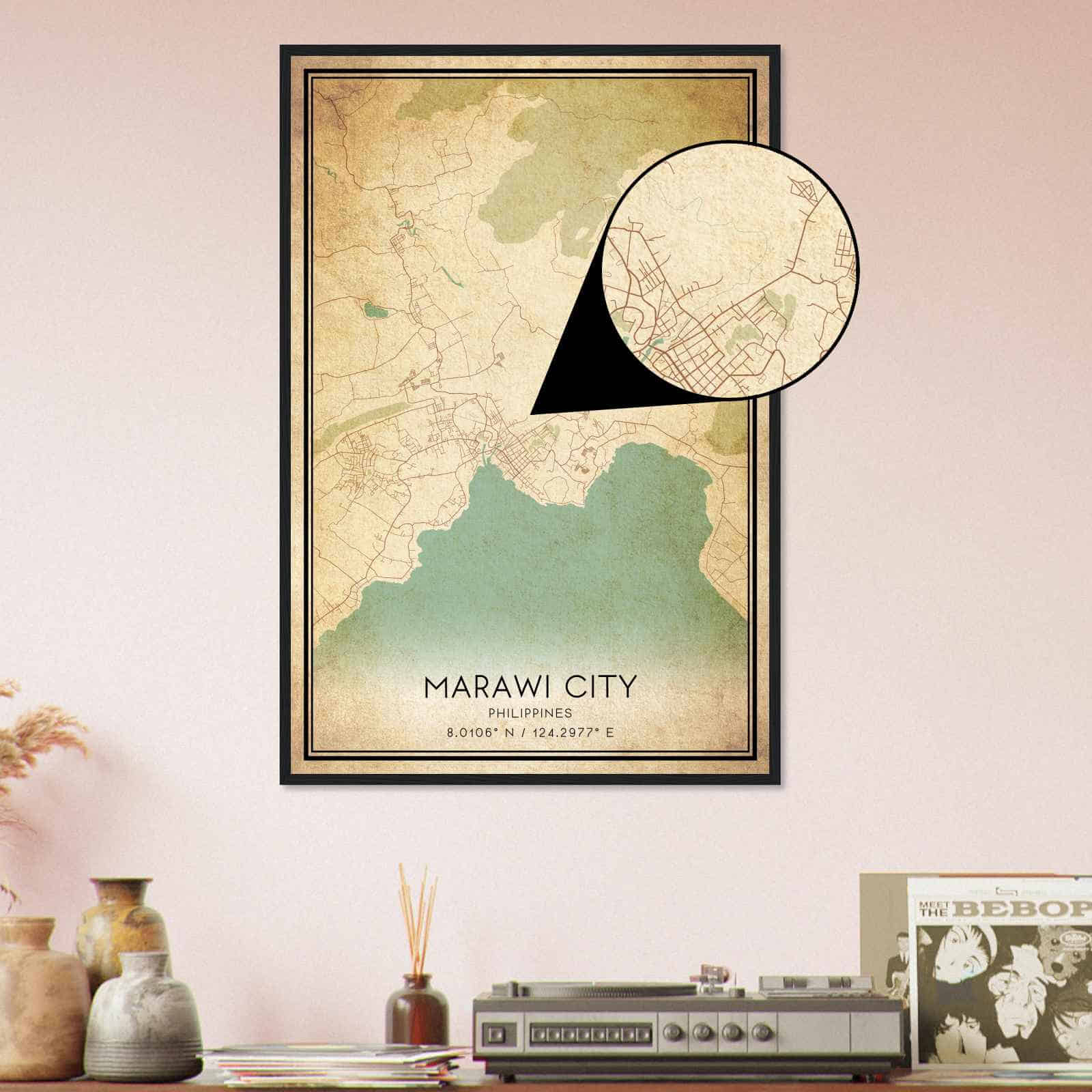 Deerfield Kansas Map Poster, Modern Home Decor Wall Art Print (Copy)