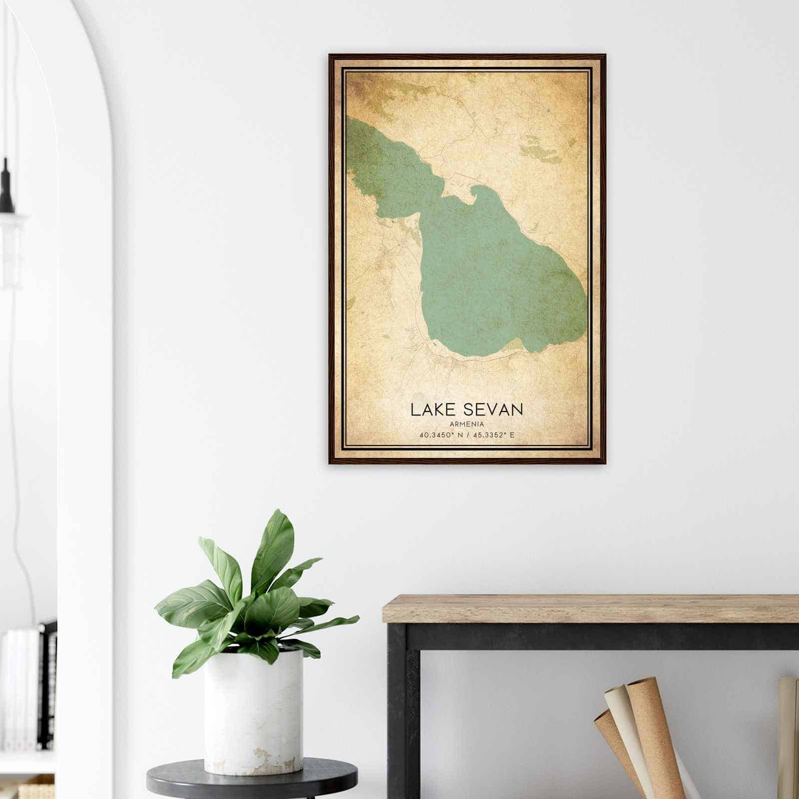 Deerfield Kansas Map Poster, Modern Home Decor Wall Art Print (Copy)