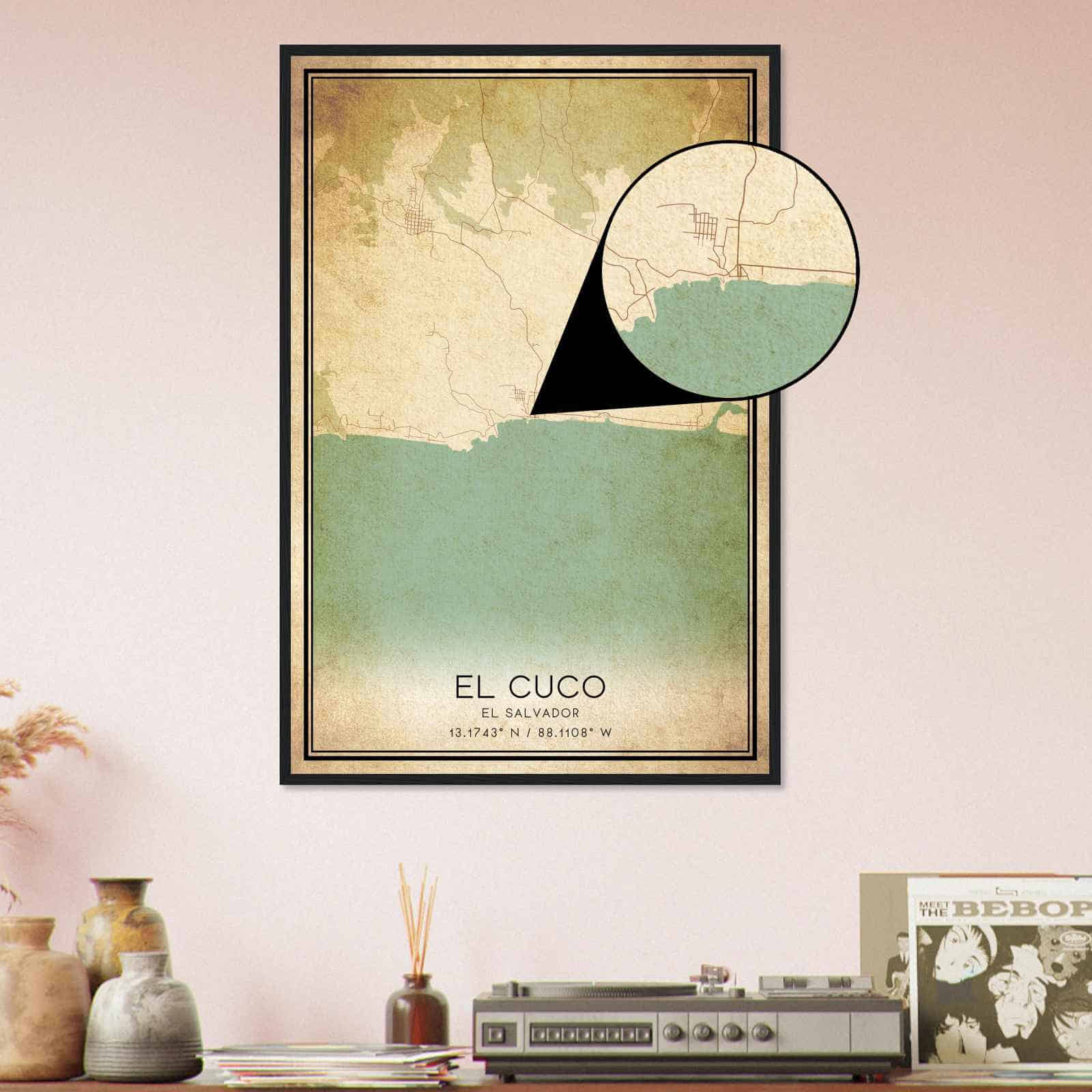 Deerfield Kansas Map Poster, Modern Home Decor Wall Art Print (Copy)