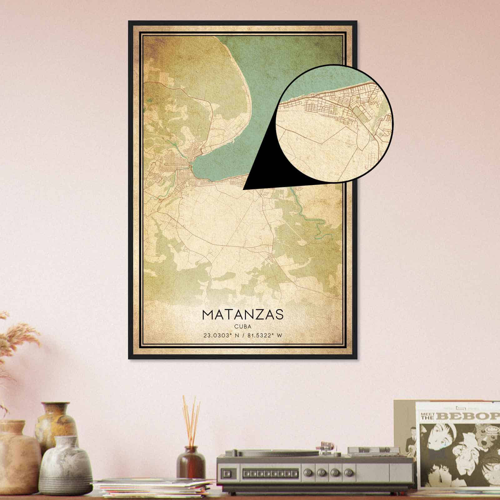 Deerfield Kansas Map Poster, Modern Home Decor Wall Art Print (Copy)