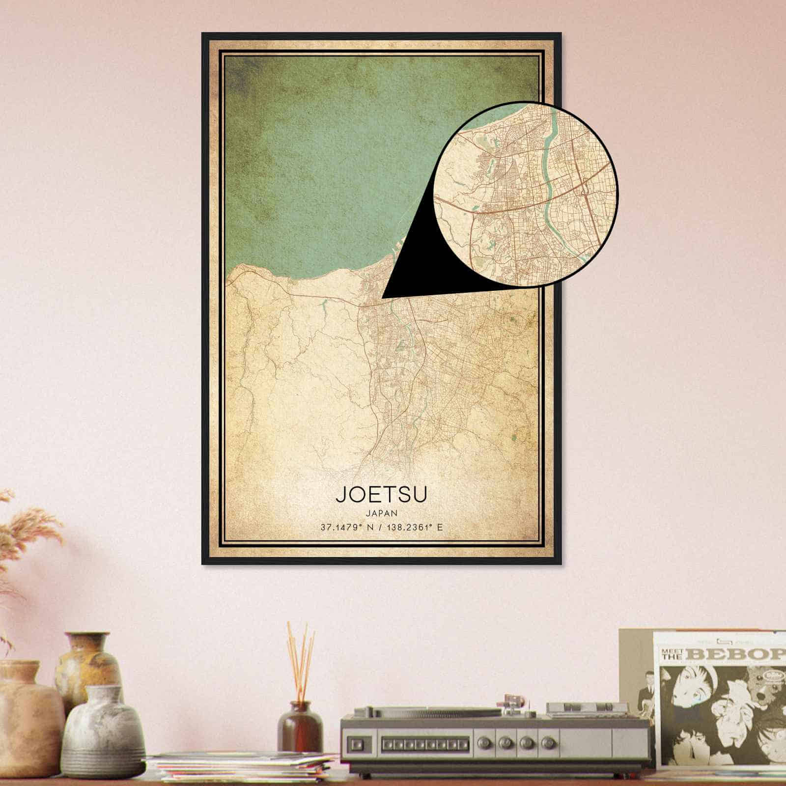 Deerfield Kansas Map Poster, Modern Home Decor Wall Art Print (Copy)