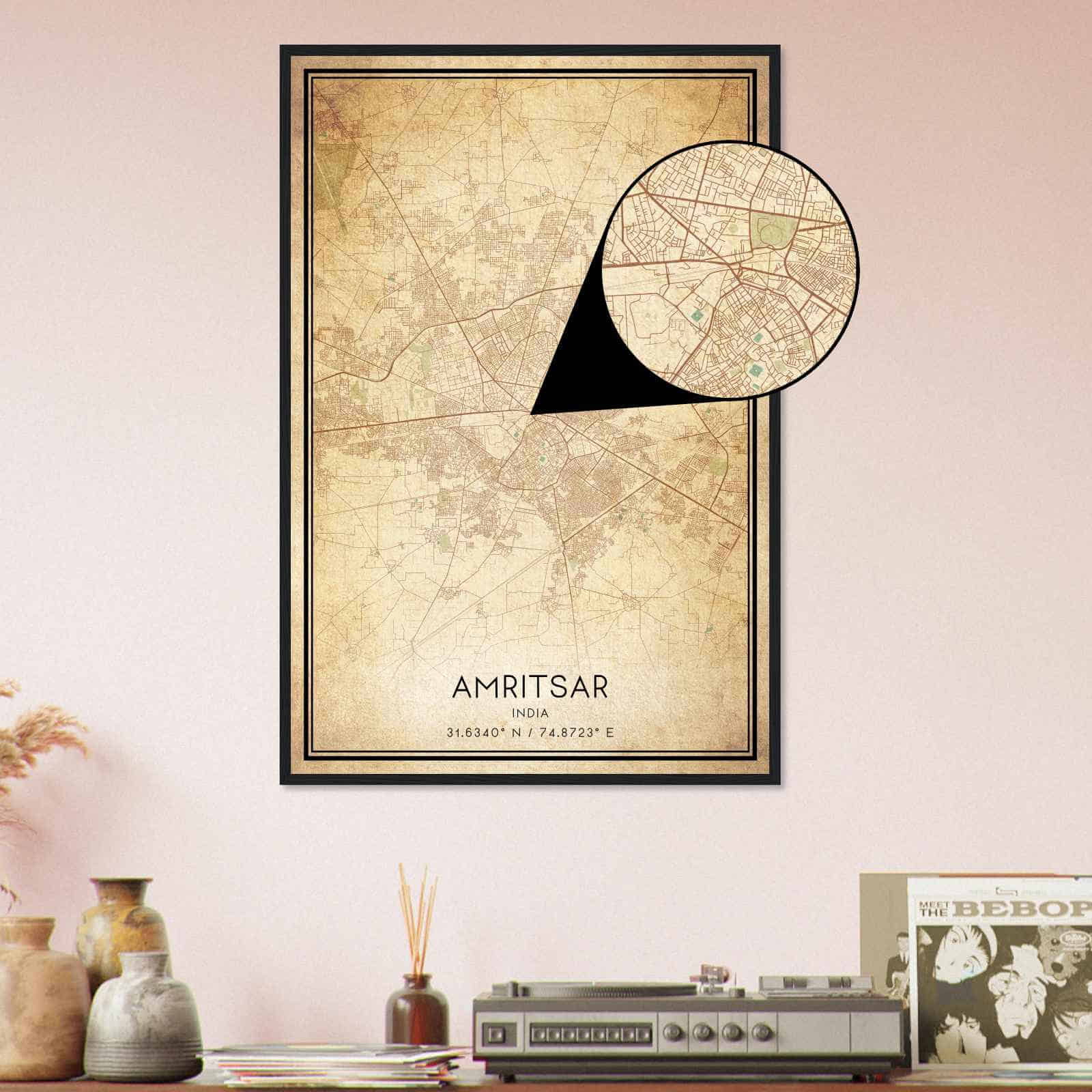 Deerfield Kansas Map Poster, Modern Home Decor Wall Art Print (Copy)